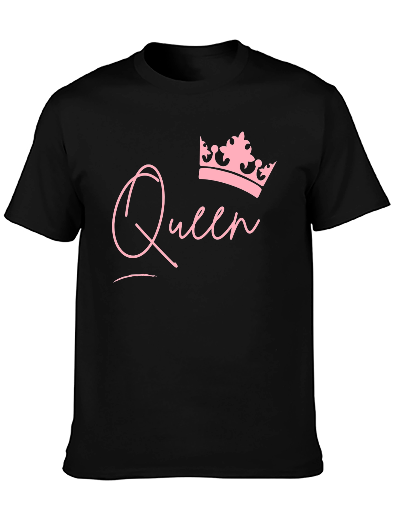 Queen Crown Graphic Black T-Shirt