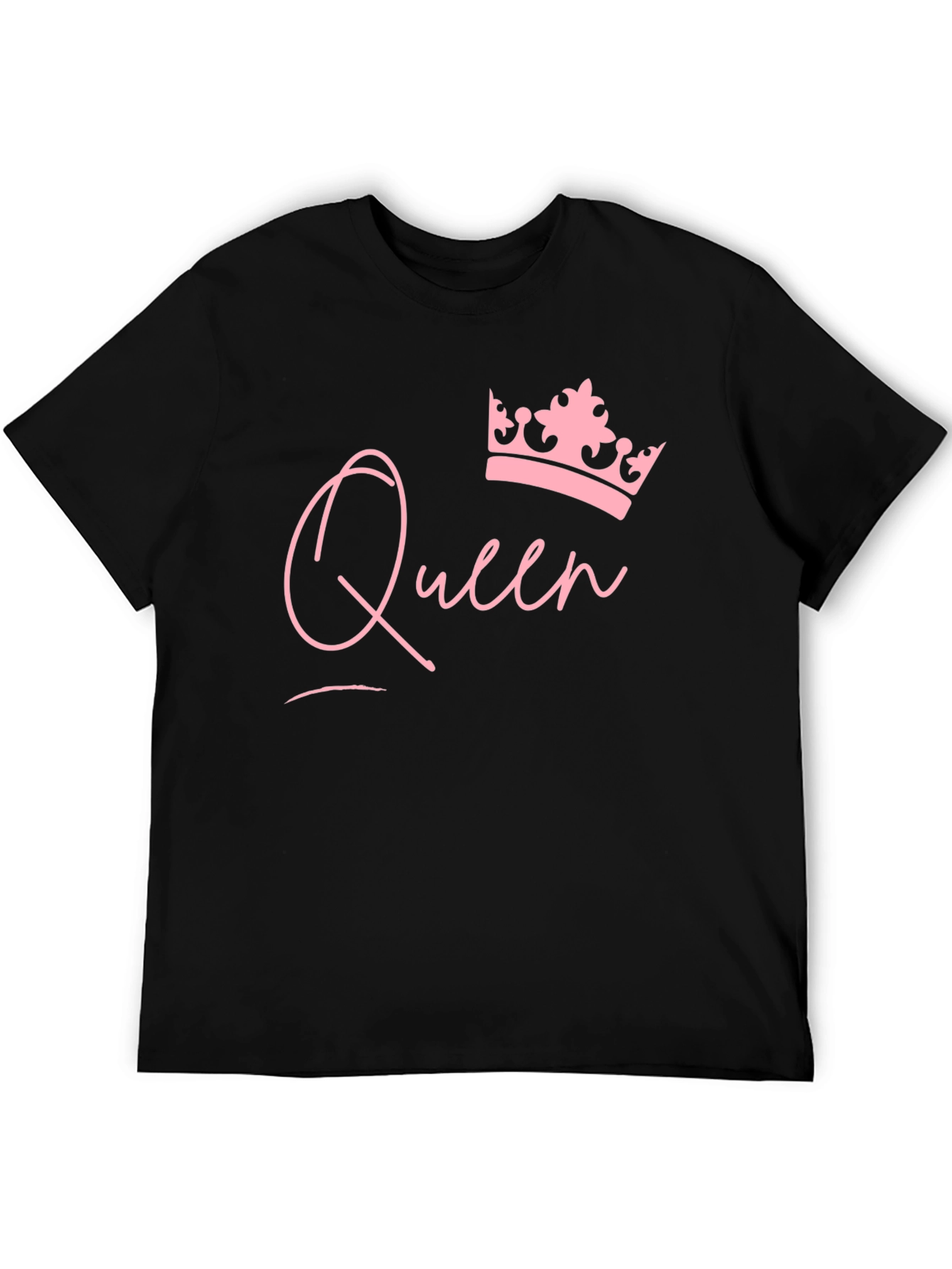 Queen Crown Graphic Black T-Shirt