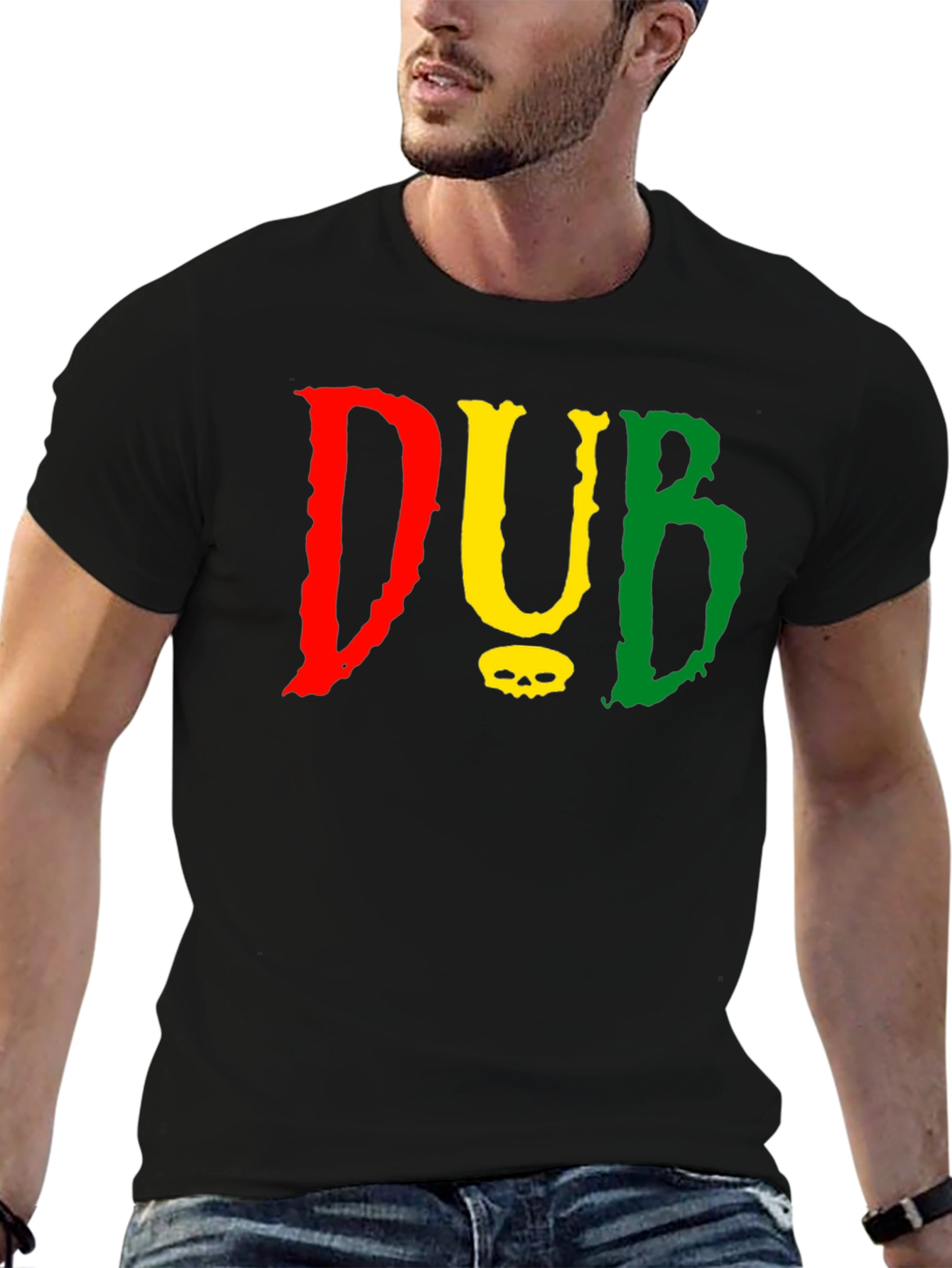 Reggae Vibe T-Shirt - DUB Skull Tee