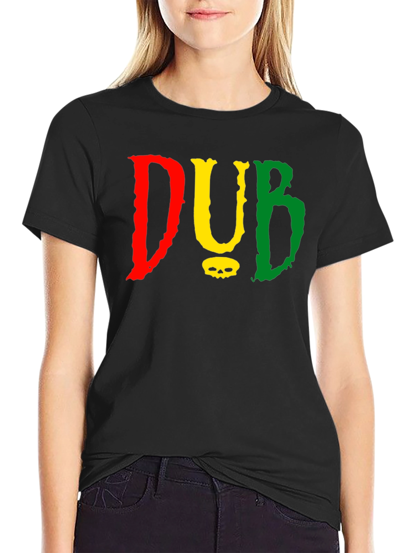 Reggae Vibe T-Shirt - DUB Skull Tee