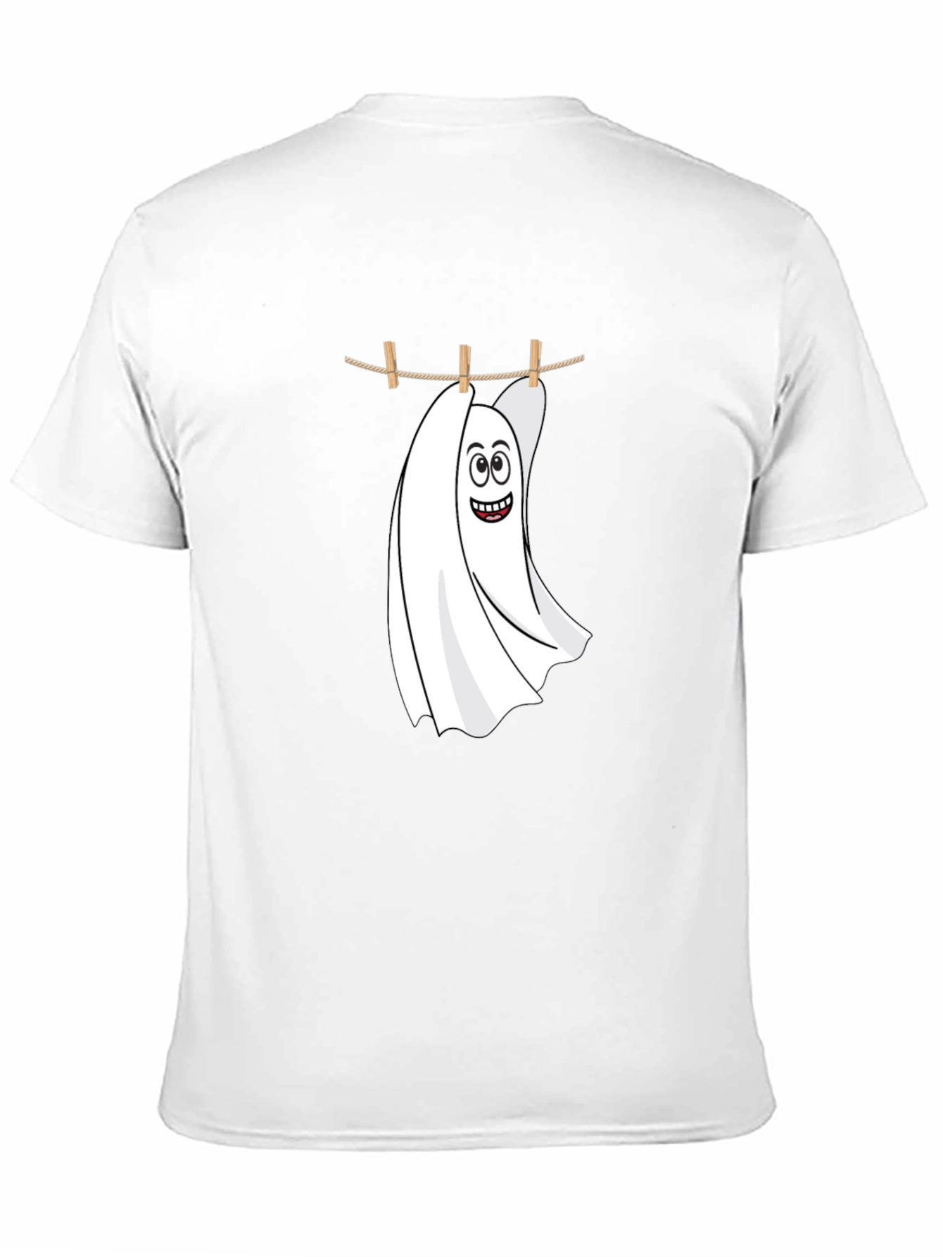 Funny Ghost Laundry T-Shirt - Spooky & Stylish