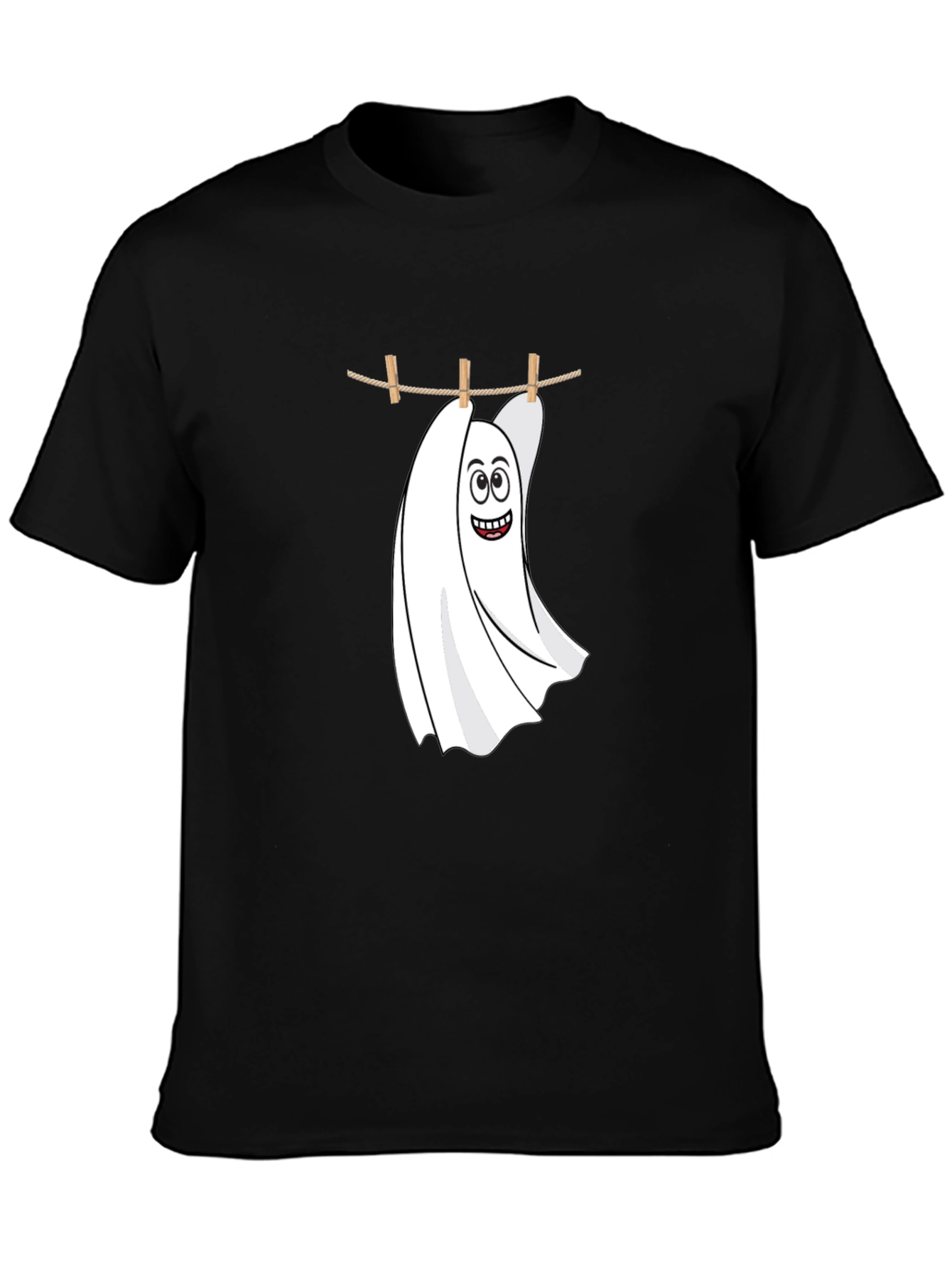 Funny Ghost Laundry T-Shirt - Spooky & Stylish