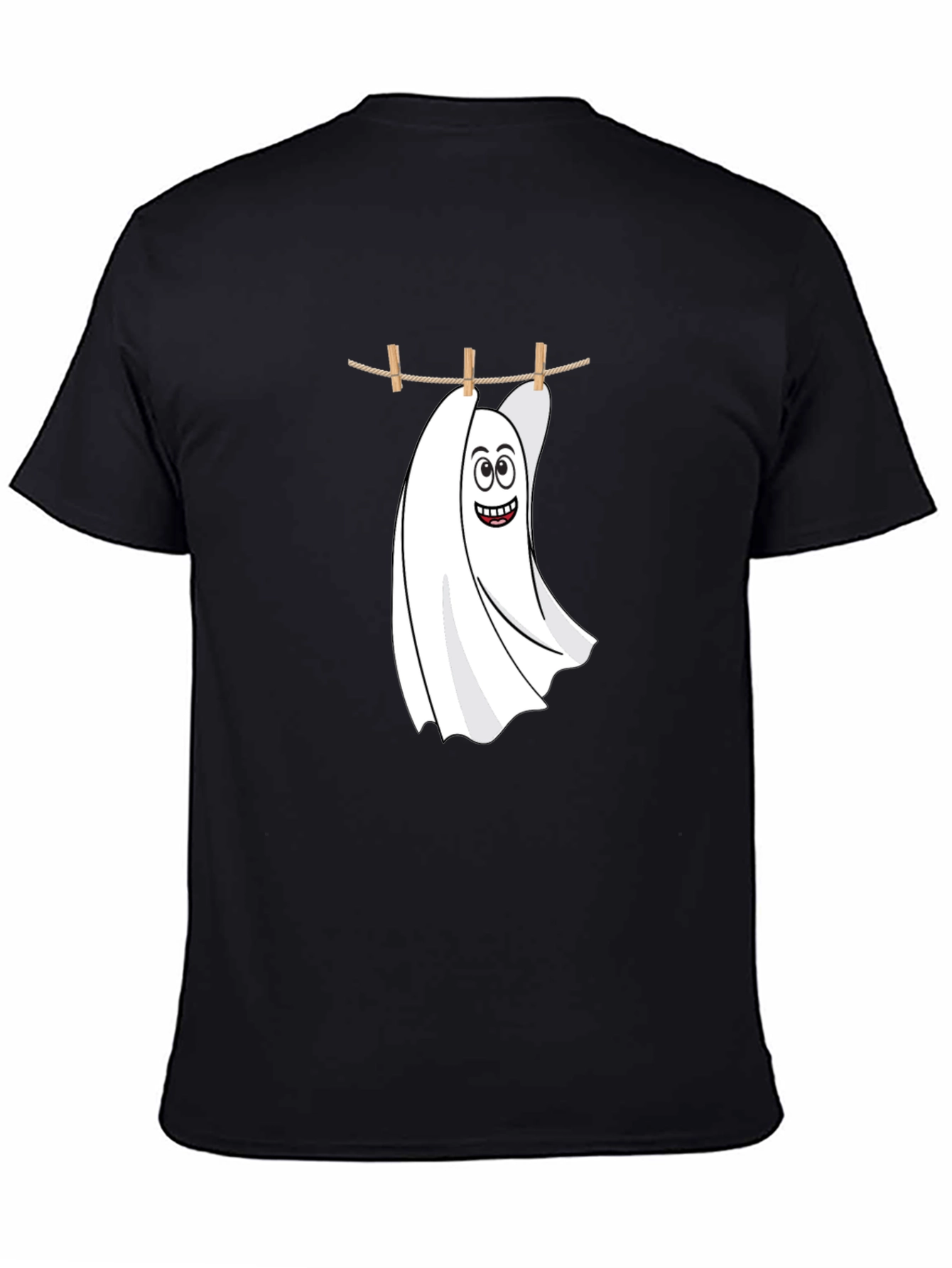 Funny Ghost Laundry T-Shirt - Spooky & Stylish