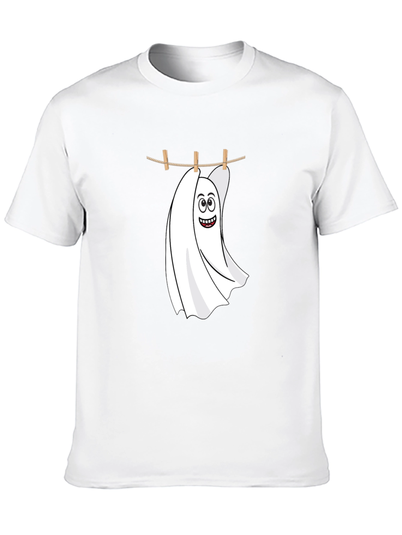 Funny Ghost Laundry T-Shirt - Spooky & Stylish