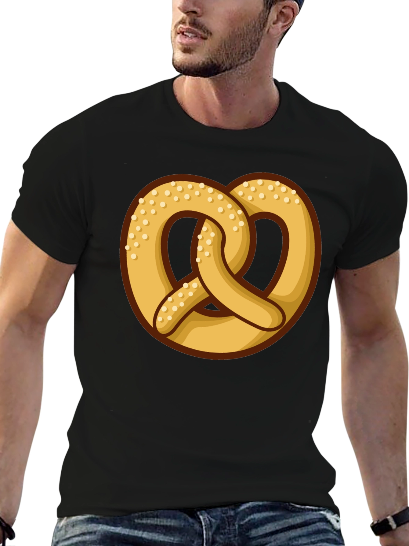 Pretzel Graphic Tee - Soft Cotton Comfort