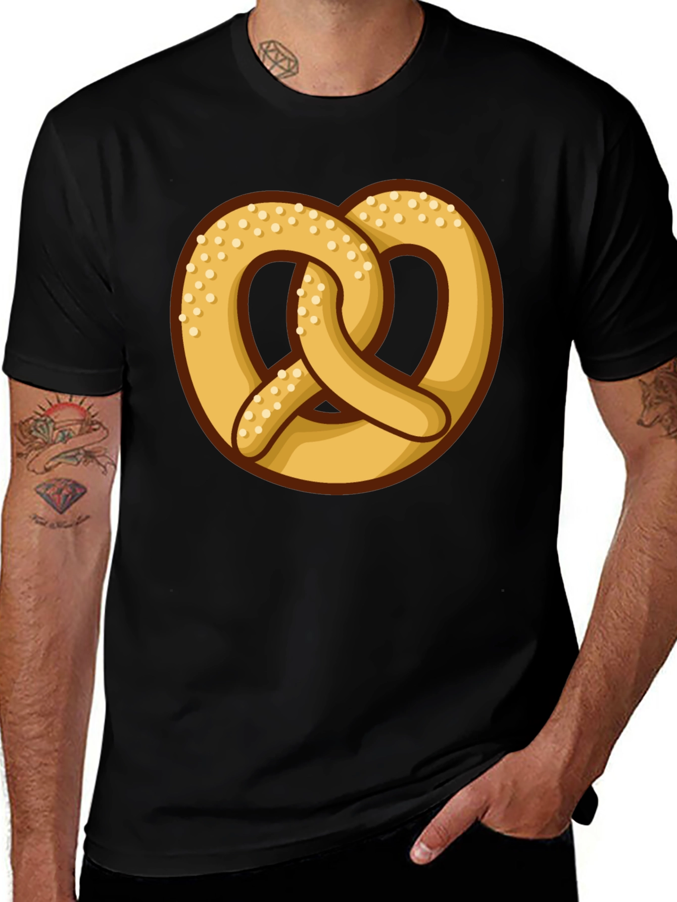 Pretzel Graphic Tee - Soft Cotton Comfort