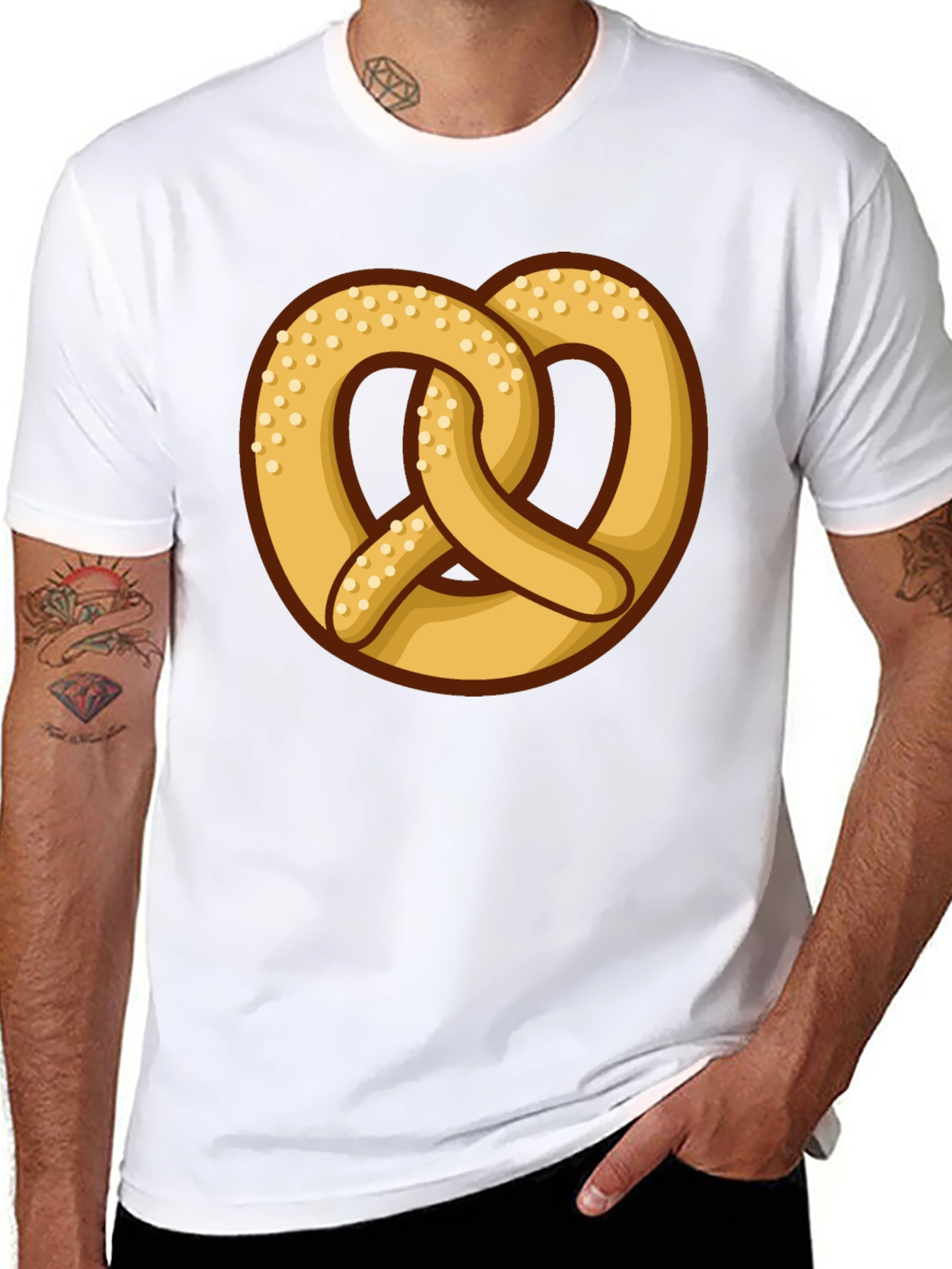 Pretzel Graphic Tee - Soft Cotton Comfort