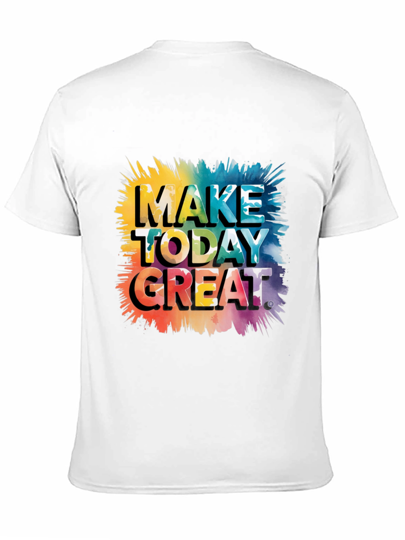 Make Today Great Graphic Tee - Black Cotton Blend