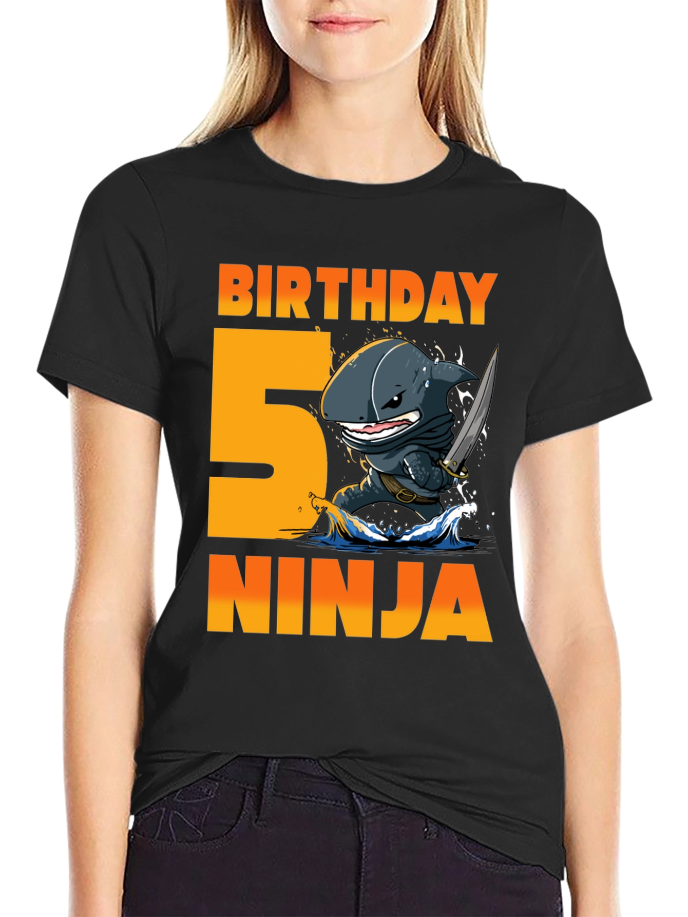 Birthday 5 Ninja T-Shirt
