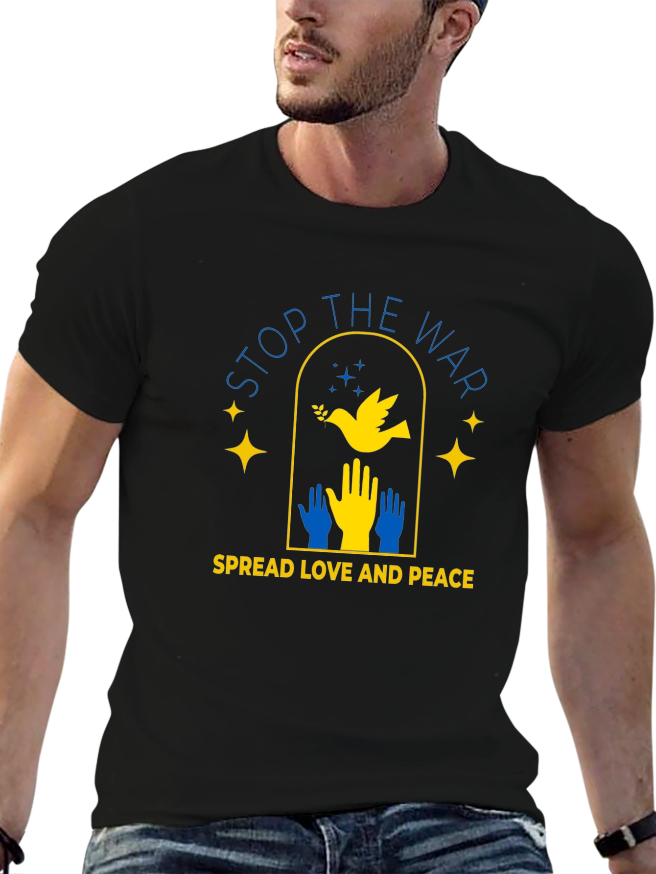 Stop War Ukraine Peace Dove T-Shirt
