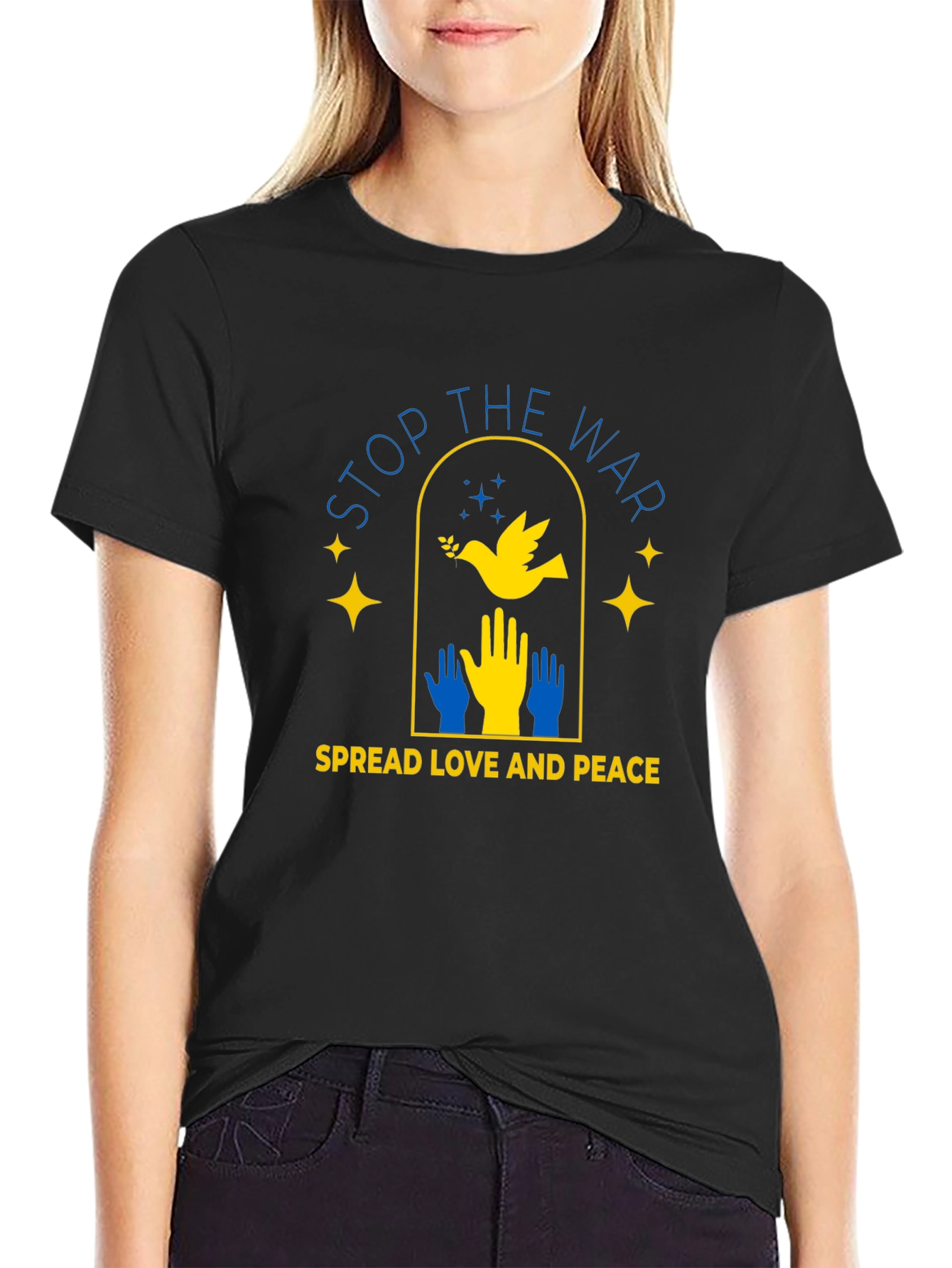 Stop War Ukraine Peace Dove T-Shirt