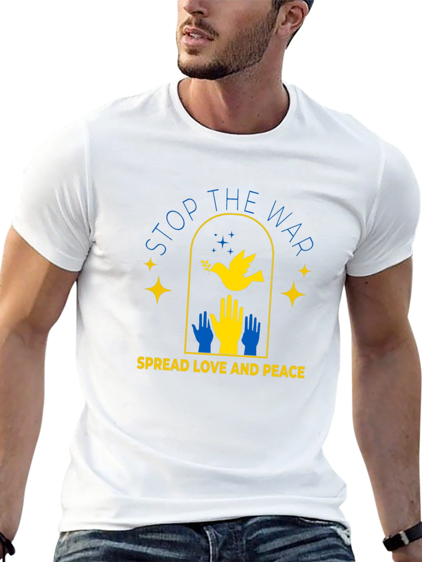 Stop War Ukraine Peace Dove T-Shirt