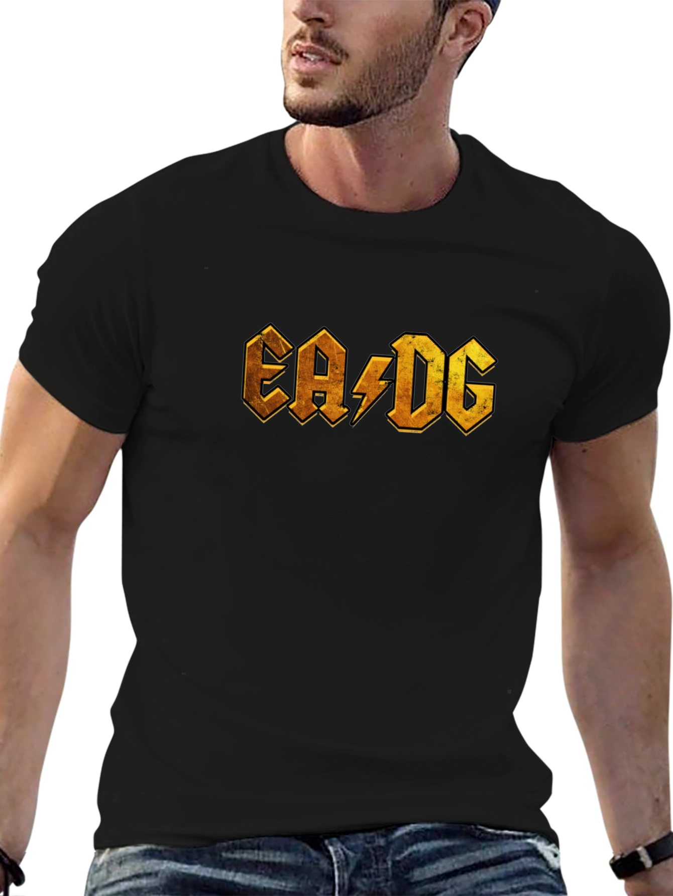 EA/DG Black Graphic Tee