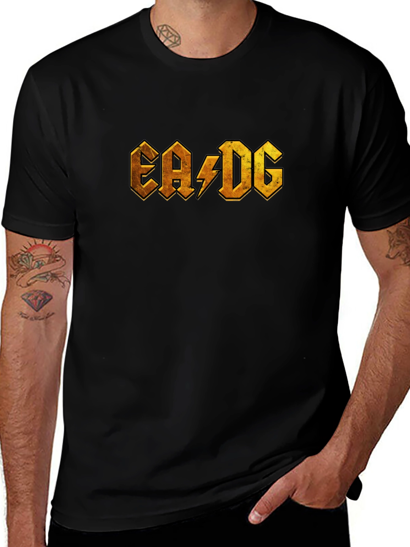 EA/DG Black Graphic Tee