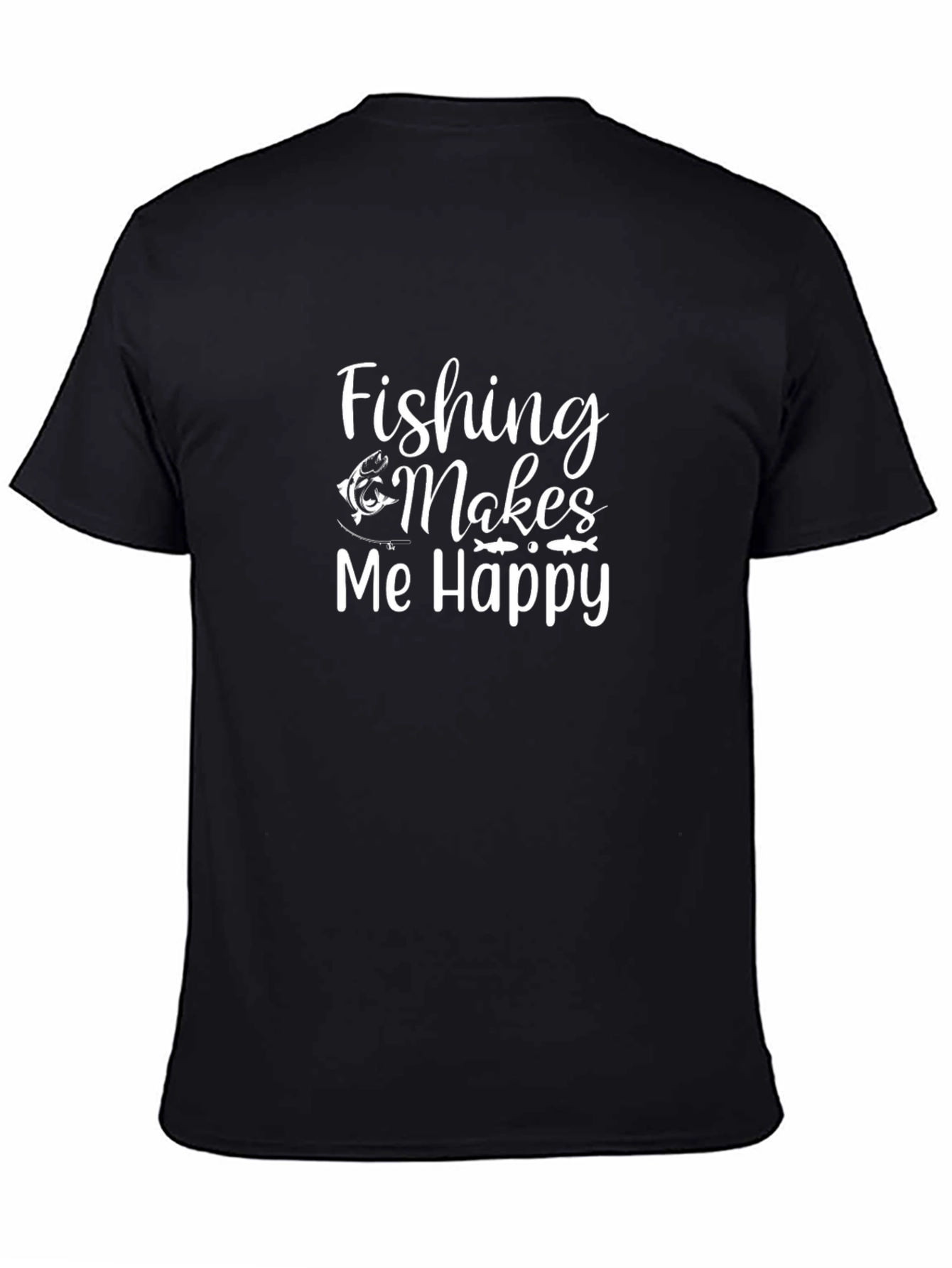 Fishing Makes Me Happy Graphic Tee