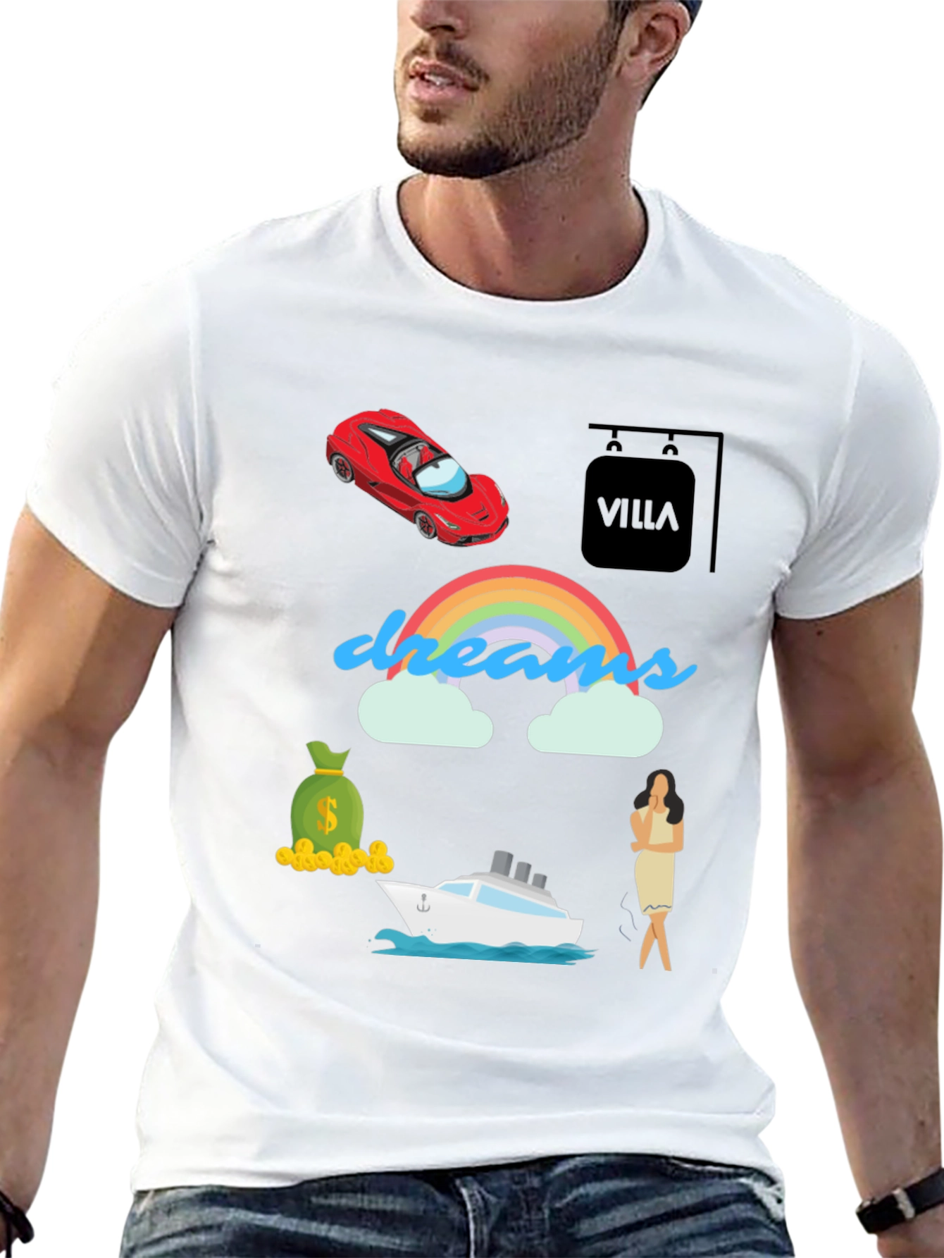 Dreams Graphic T-Shirt - Luxury Life Goals