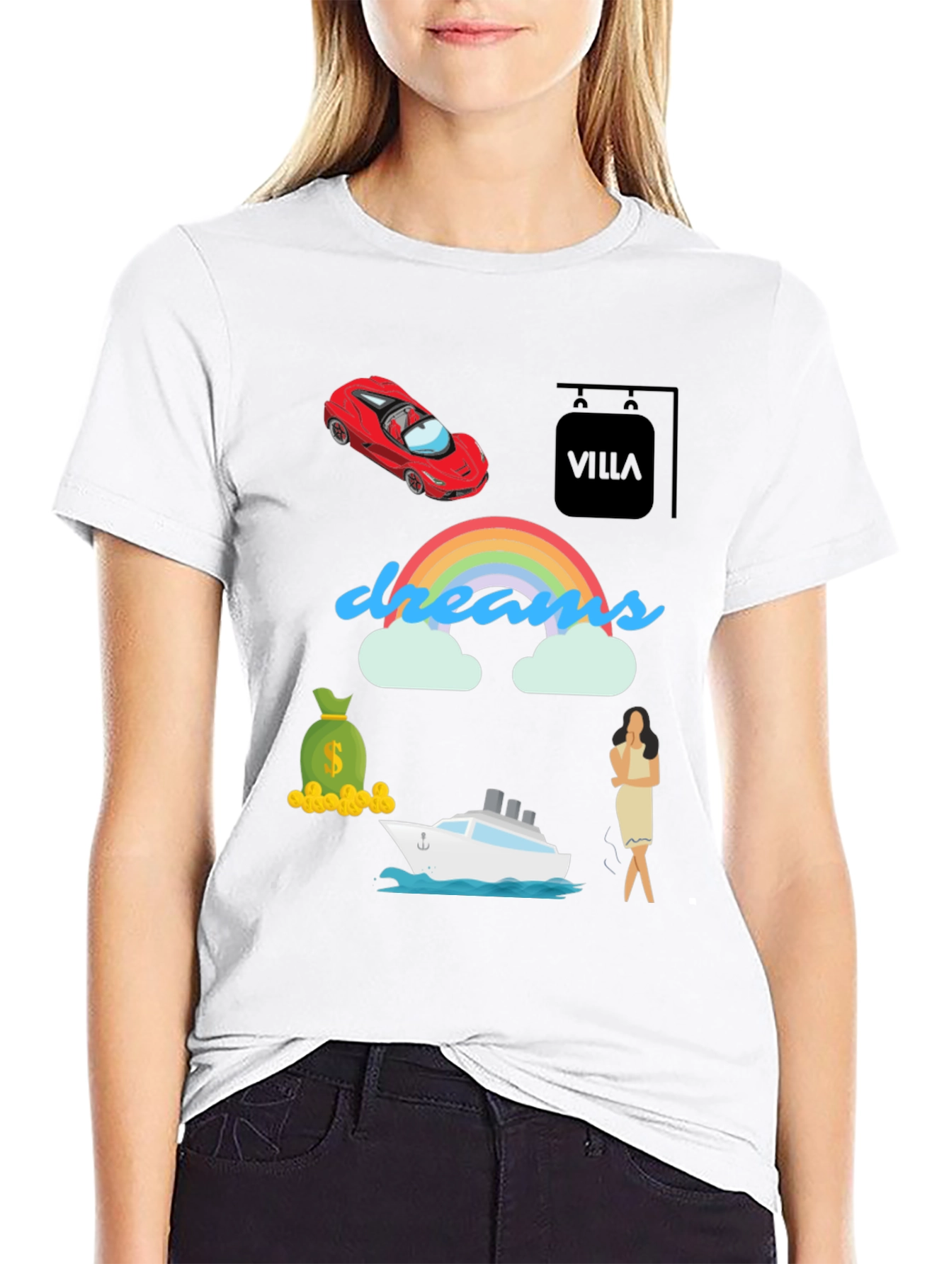 Dreams Graphic T-Shirt - Luxury Life Goals