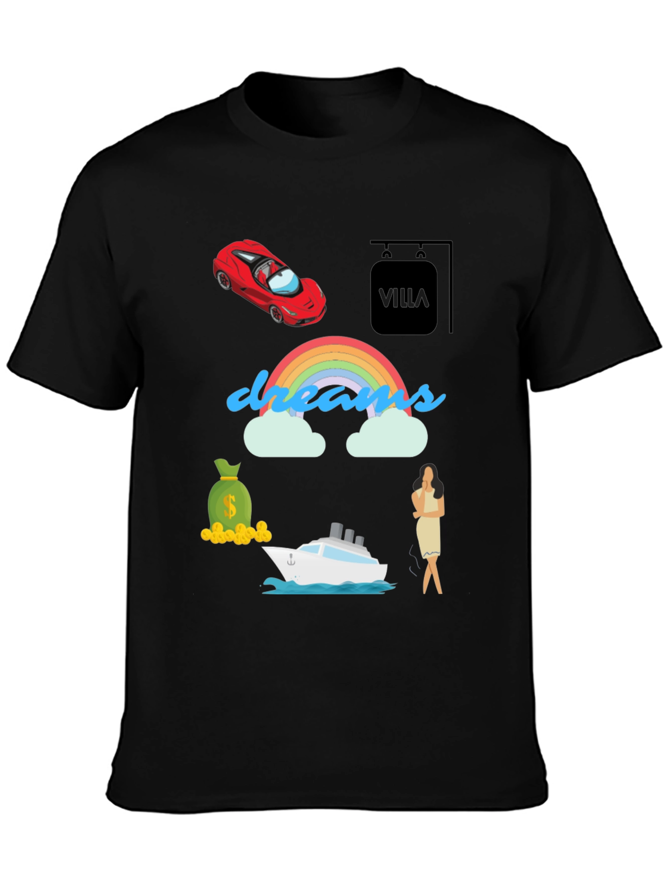 Dreams Graphic T-Shirt - Luxury Life Goals