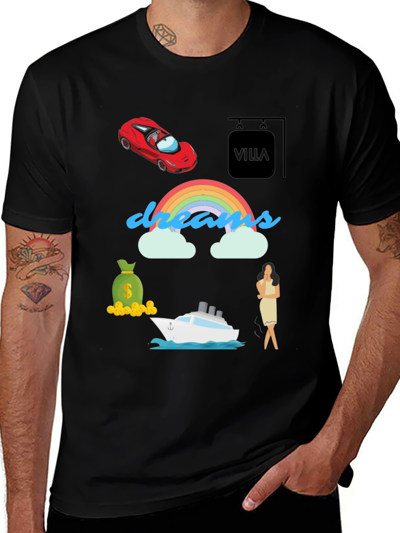 Dreams Graphic T-Shirt - Luxury Life Goals