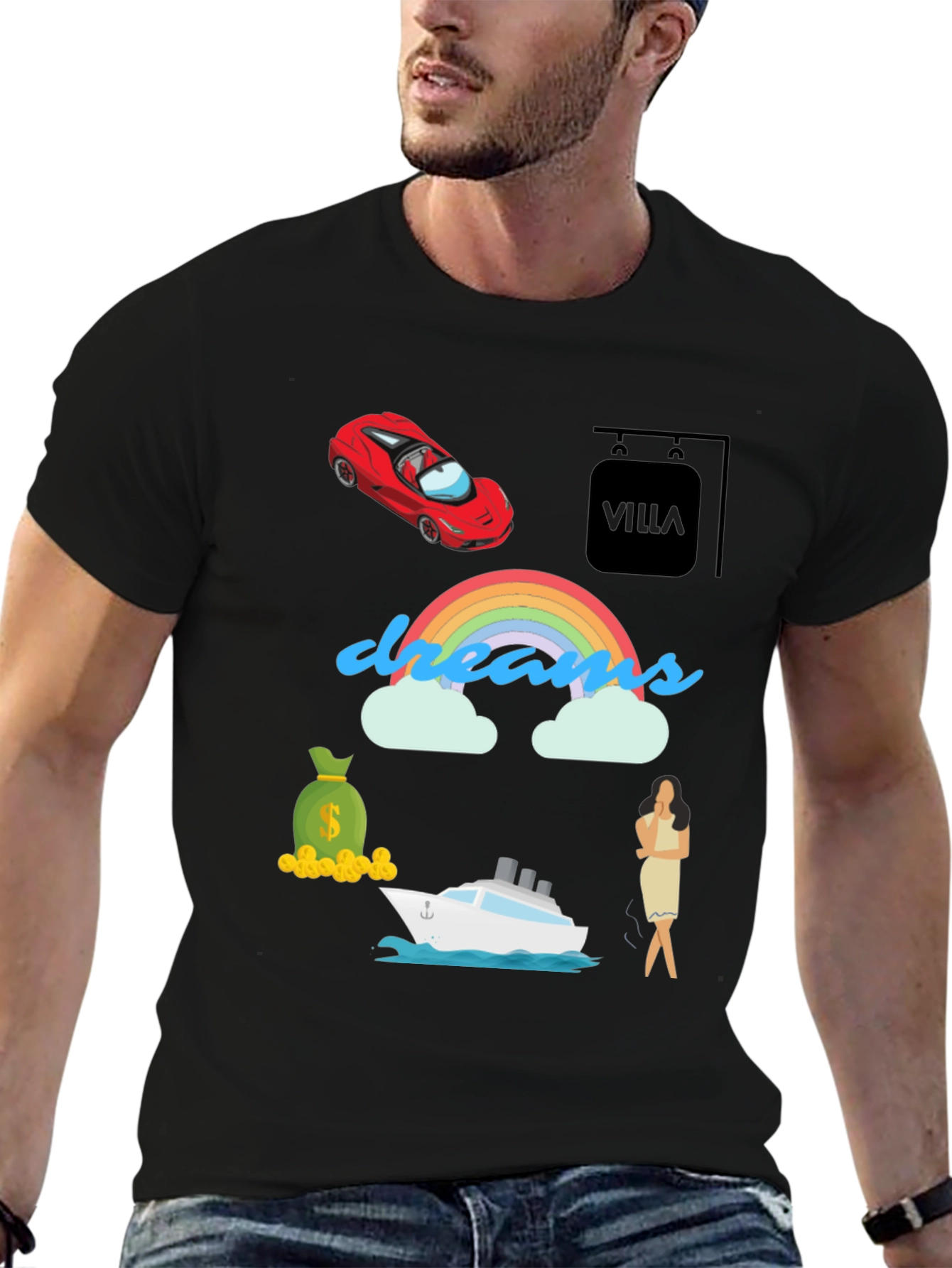 Dreams Graphic T-Shirt - Luxury Life Goals