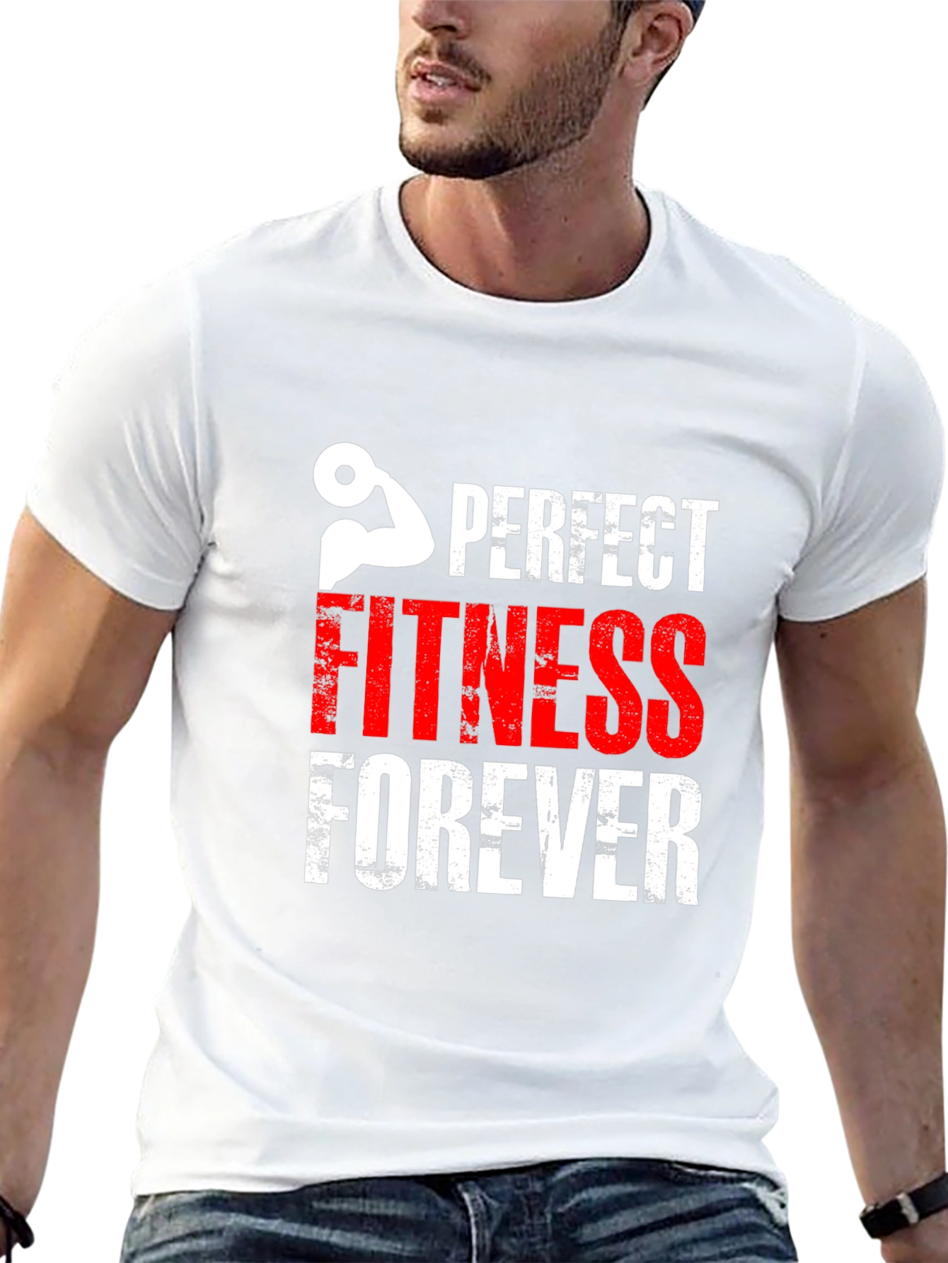 Perfect Fitness Forever Black Graphic Tee