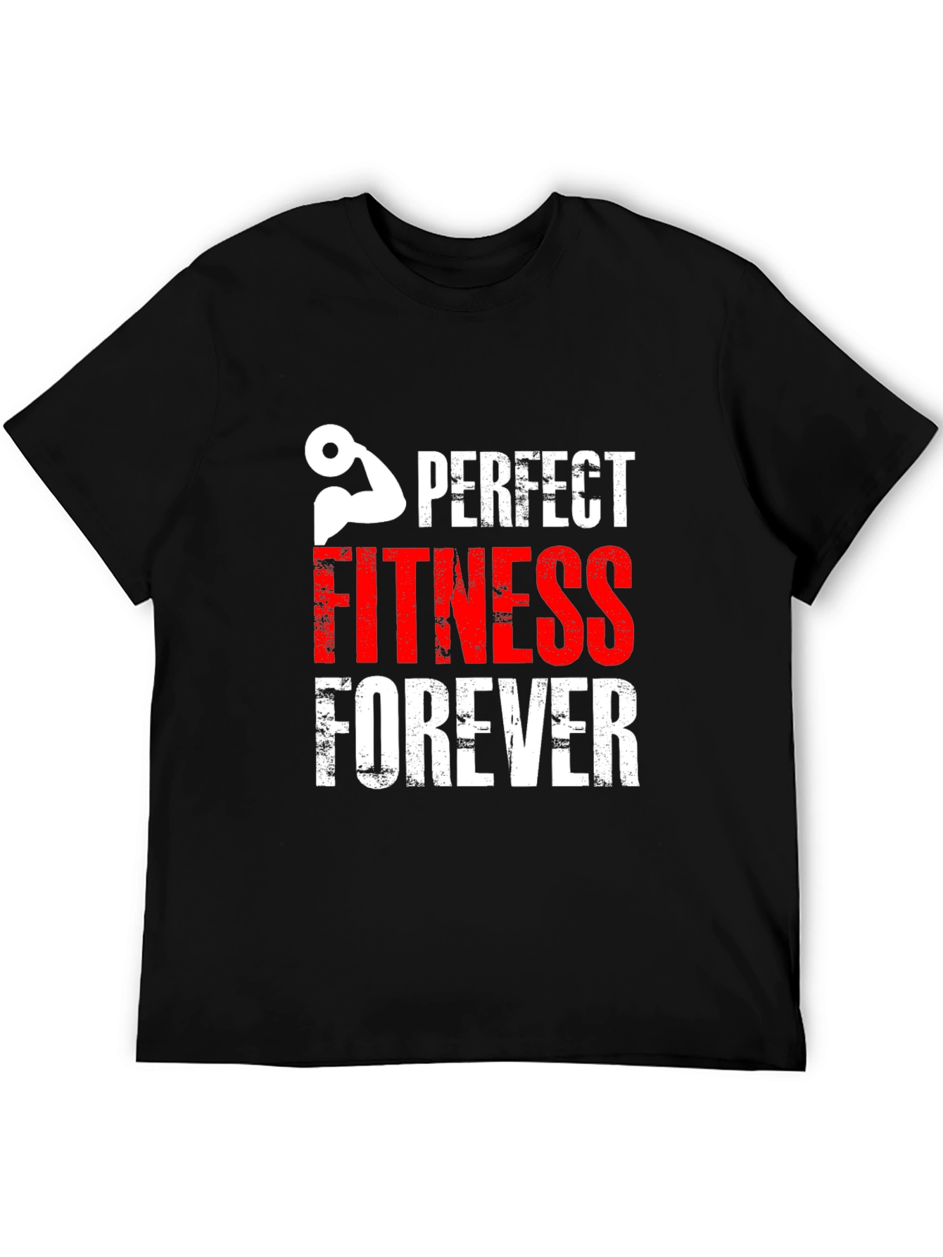 Perfect Fitness Forever Black Graphic Tee