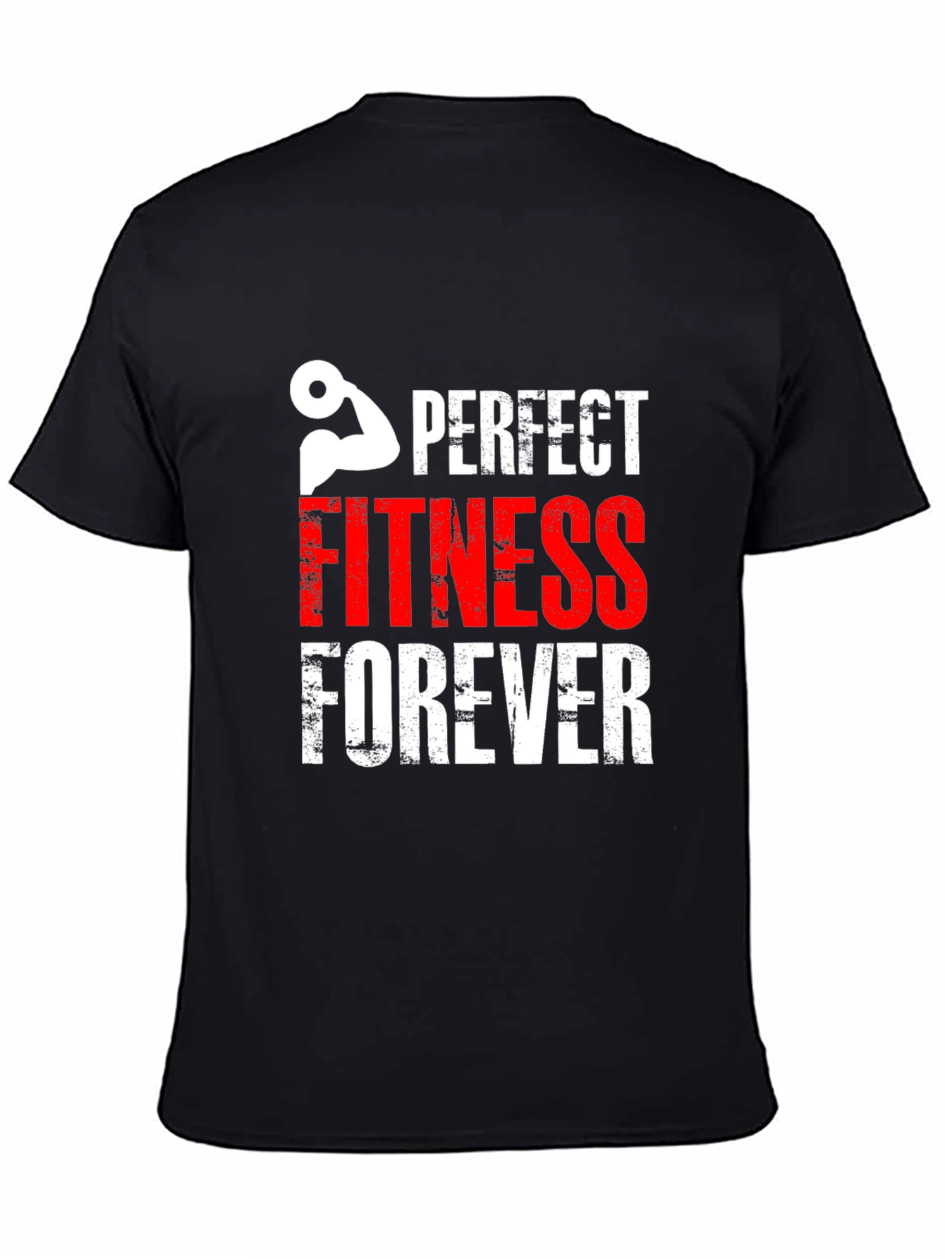 Perfect Fitness Forever Black Graphic Tee
