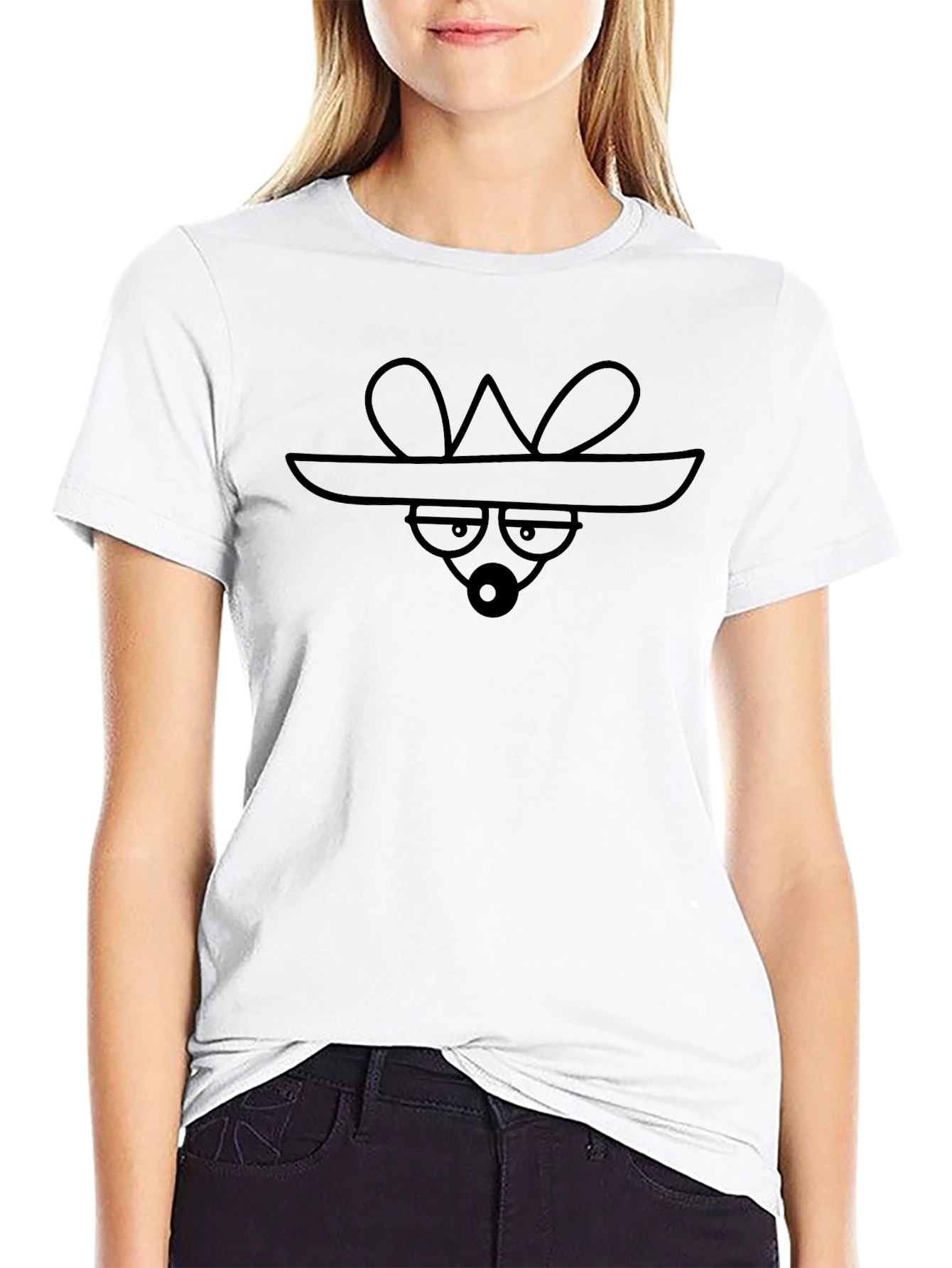 Cartoon Rat with Glasses T-Shirt