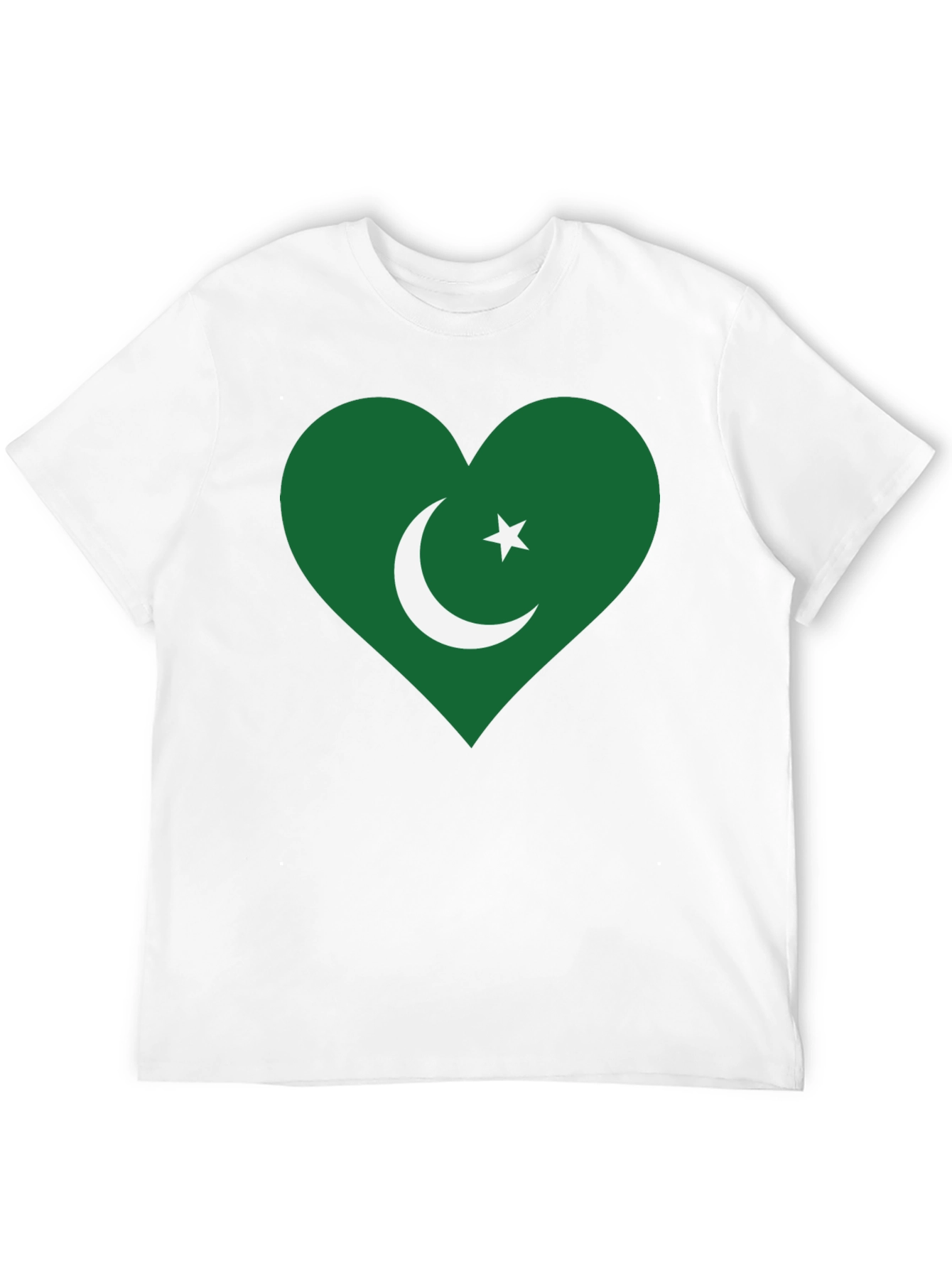 Pakistan Flag Heart T-Shirt - Show Your Patriotism!