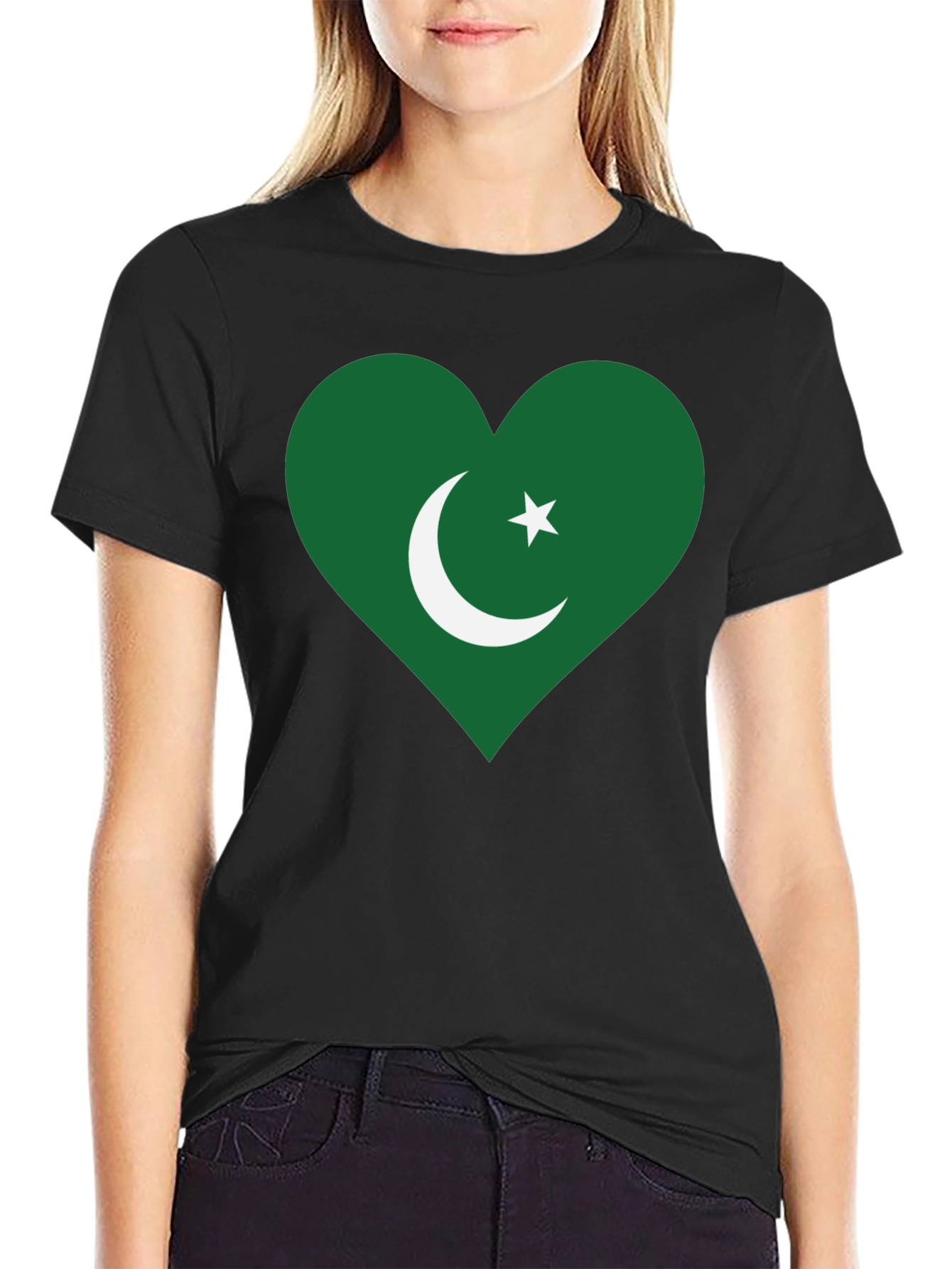 Pakistan Flag Heart T-Shirt - Show Your Patriotism!