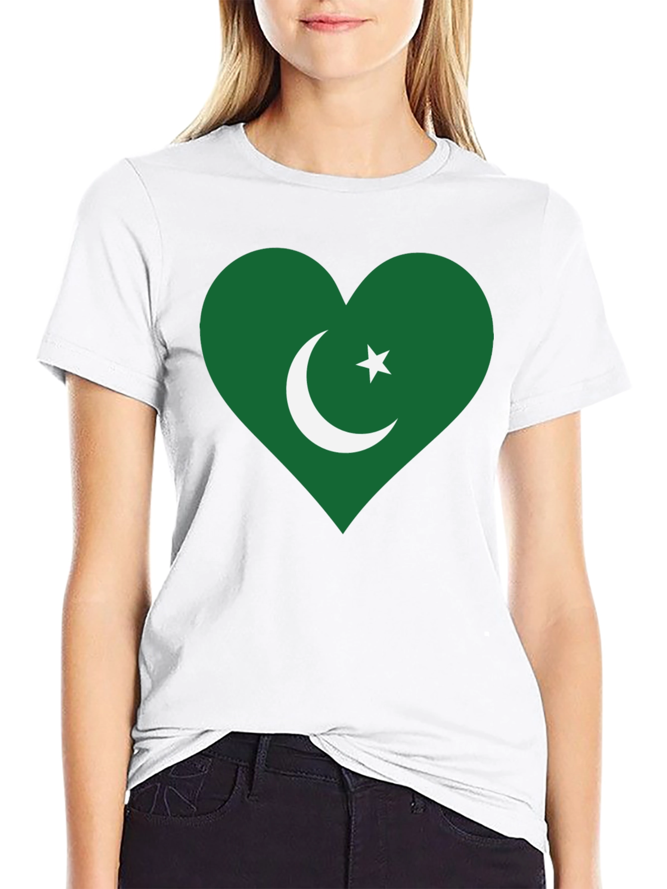 Pakistan Flag Heart T-Shirt - Show Your Patriotism!