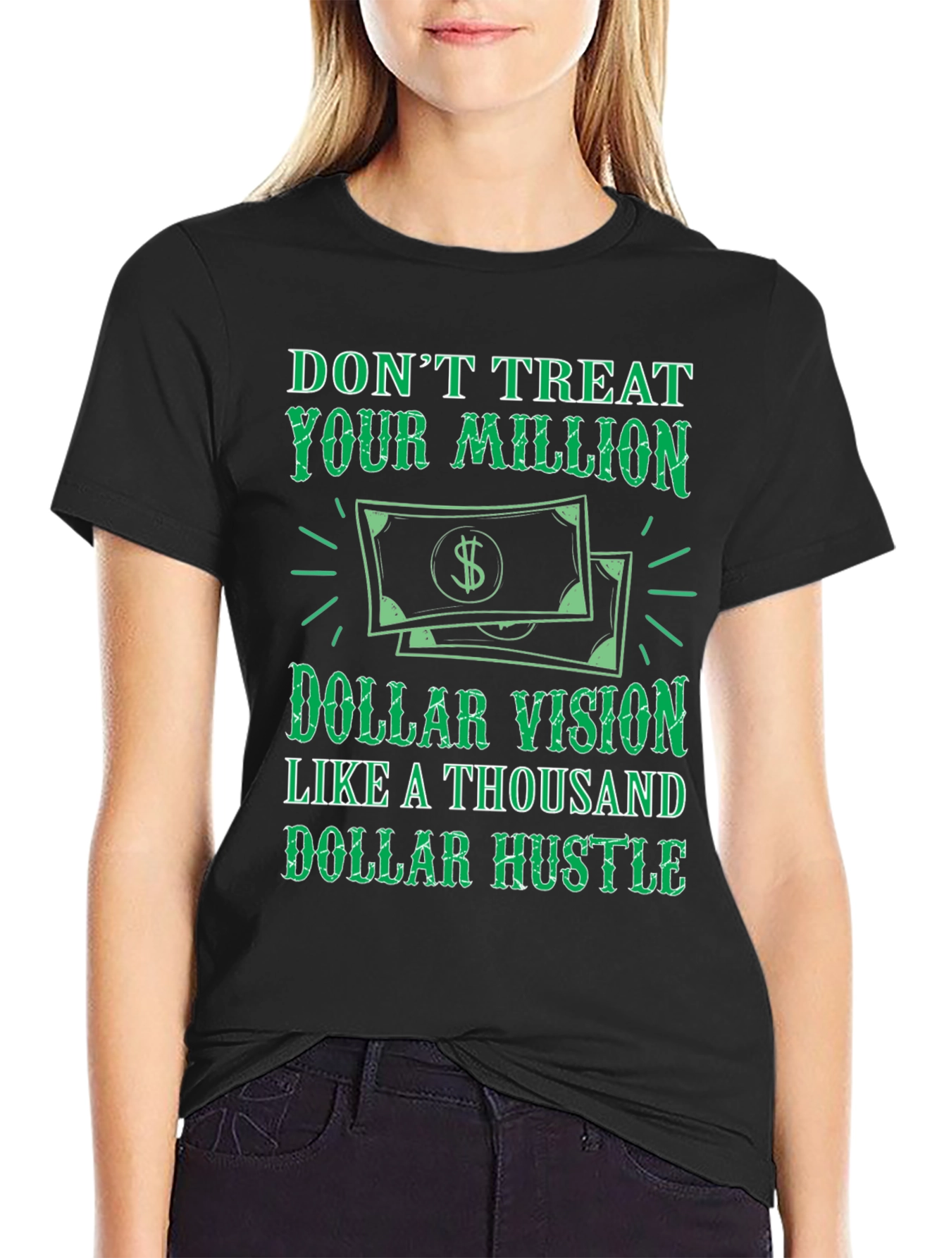 Million Dollar Vision Black Graphic Tee