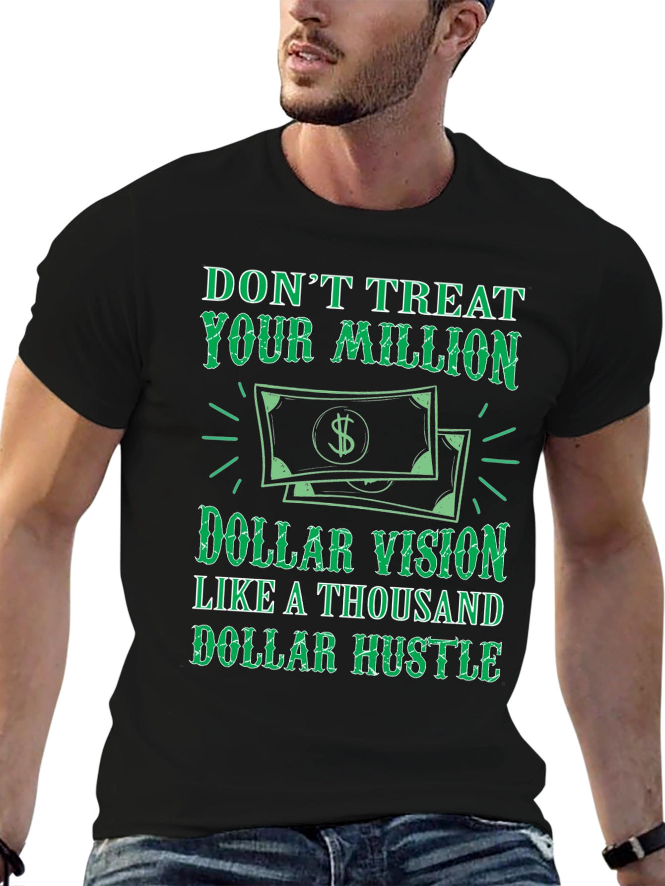 Million Dollar Vision Black Graphic Tee