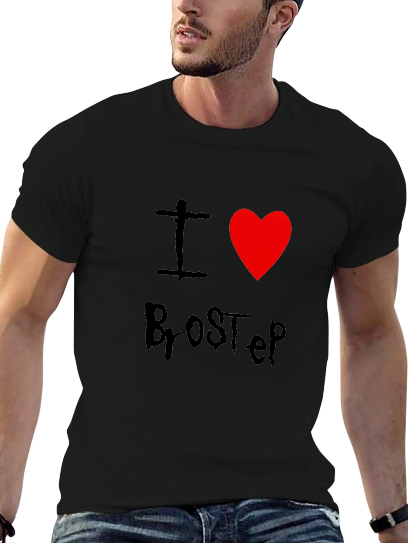 I Heart Brostep Black Tee