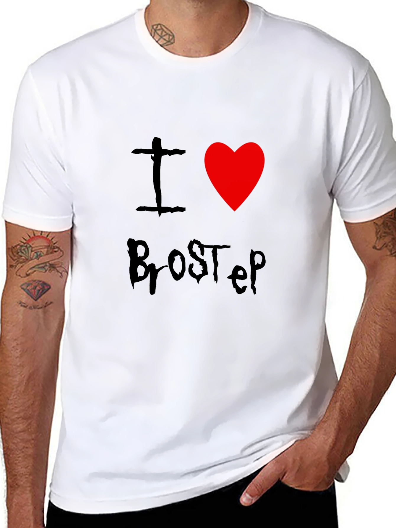 I Heart Brostep Black Tee