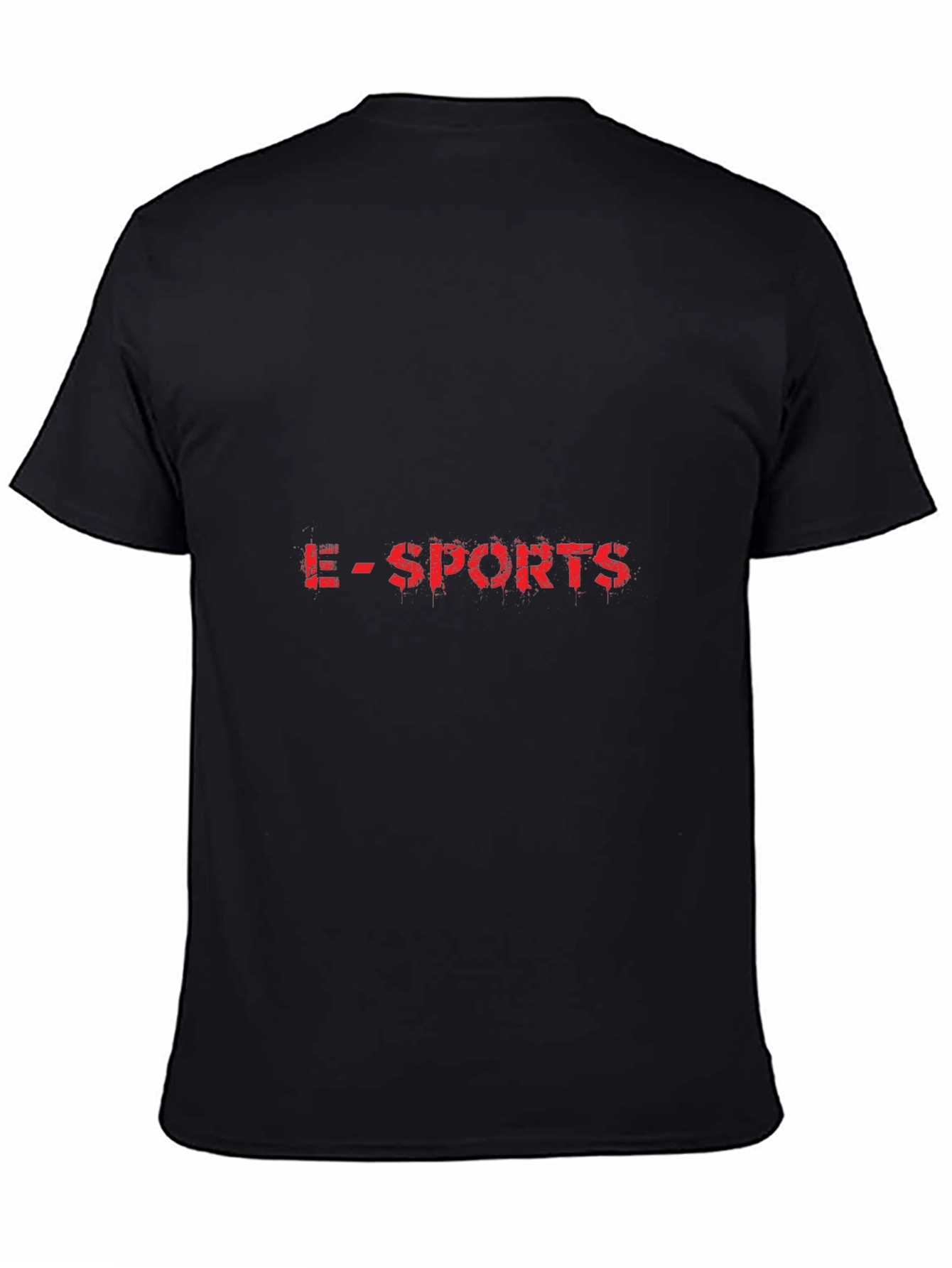 E-Sports Graphic Tee - Black Cotton T-Shirt