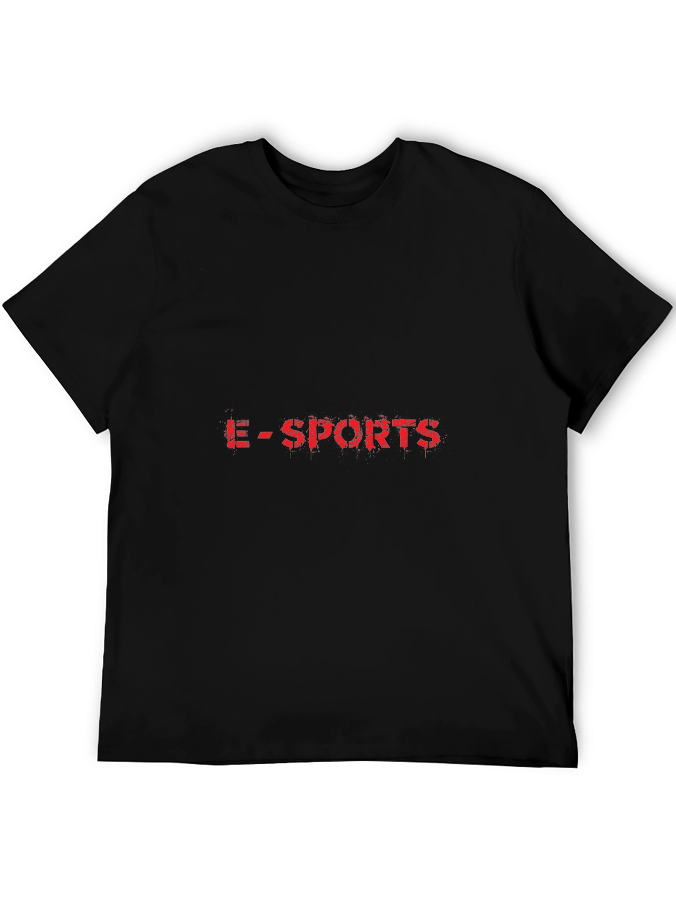 E-Sports Graphic Tee - Black Cotton T-Shirt