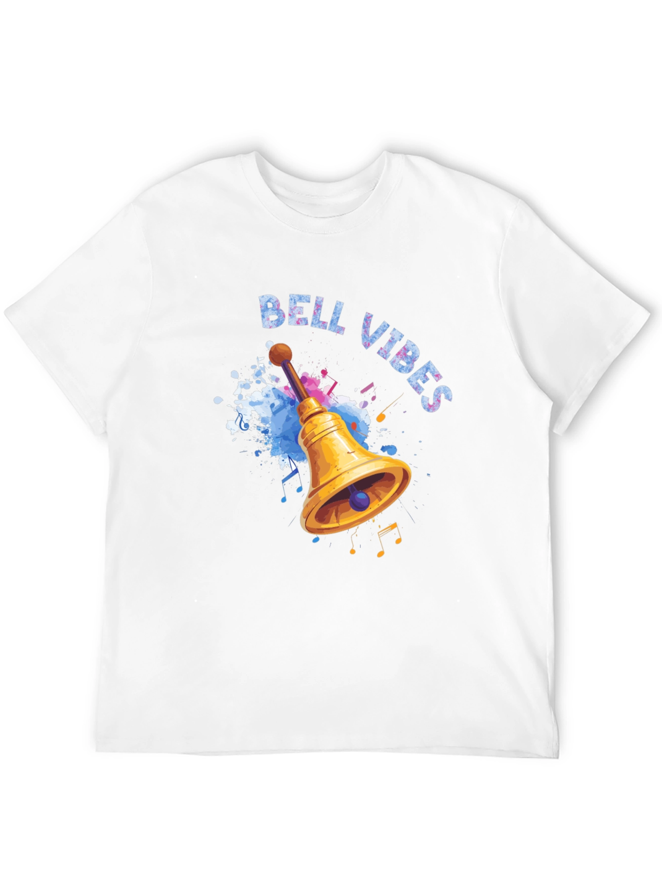 Bell Vibes Graphic Print Black T-Shirt