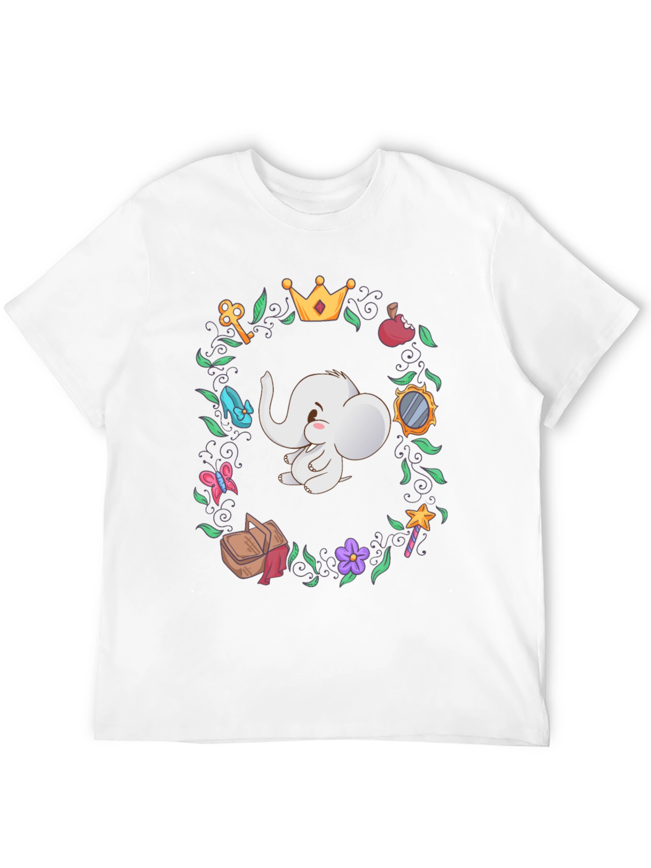 Cute Elephant Cartoon T-Shirt