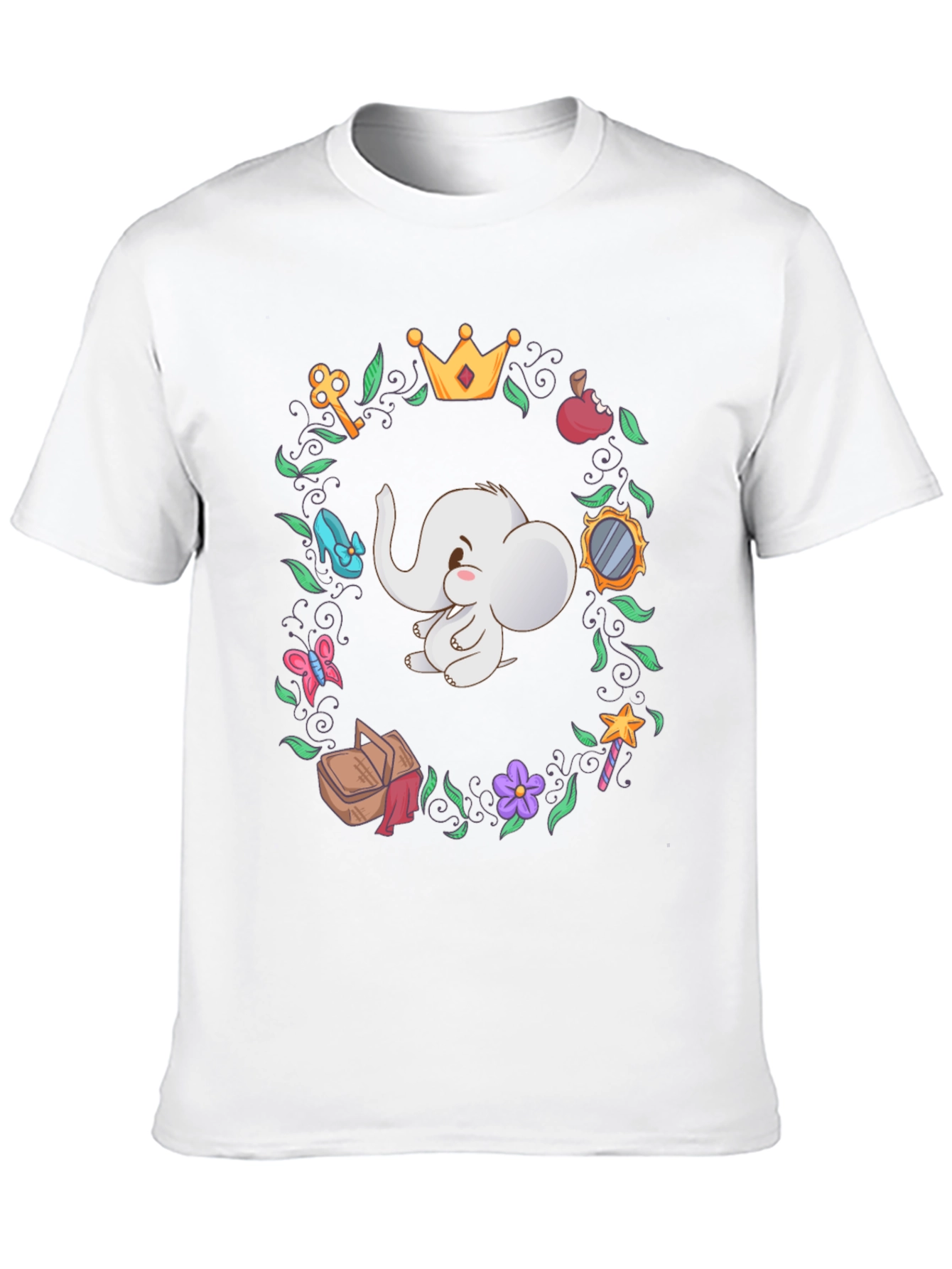 Cute Elephant Cartoon T-Shirt