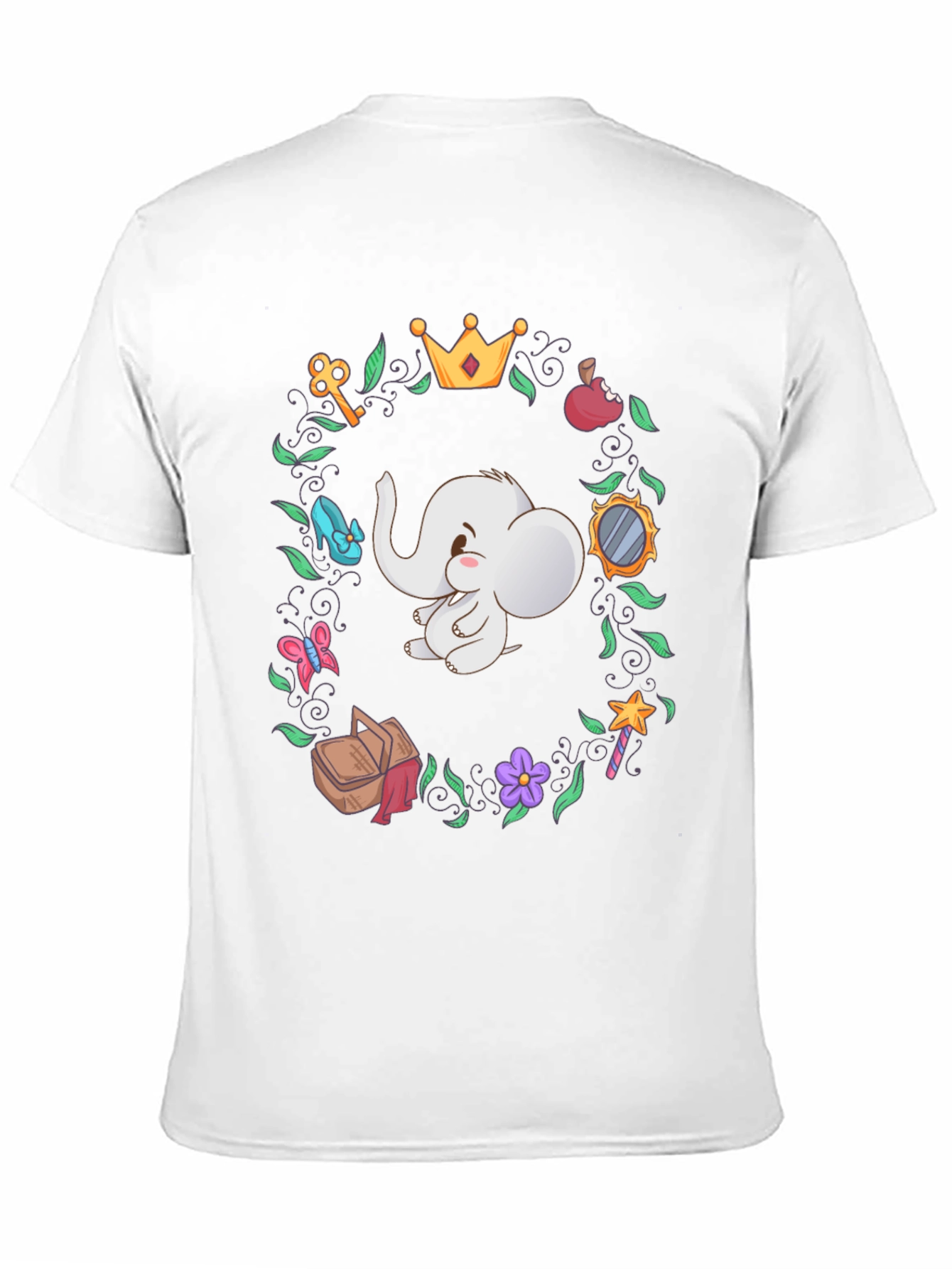 Cute Elephant Cartoon T-Shirt