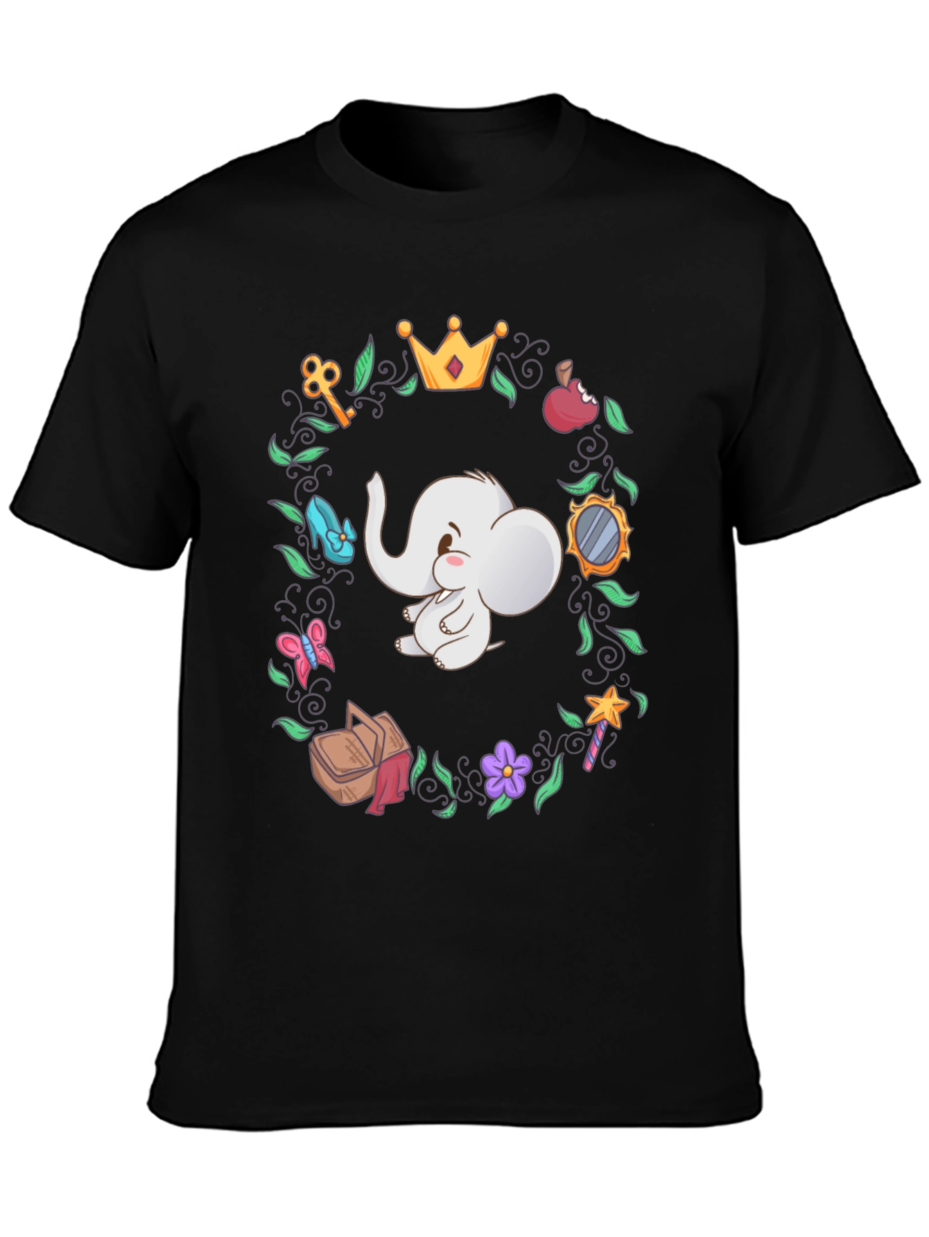 Cute Elephant Cartoon T-Shirt