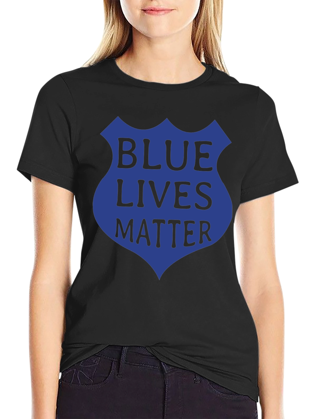 Blue Lives Matter Graphic Tee - Patriotic Support