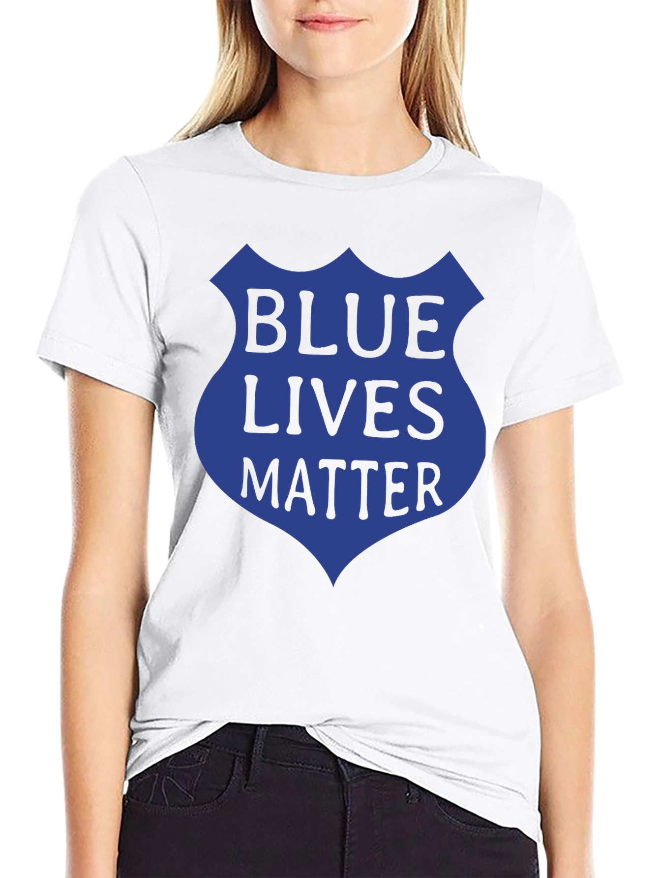 Blue Lives Matter Graphic Tee - Patriotic Support