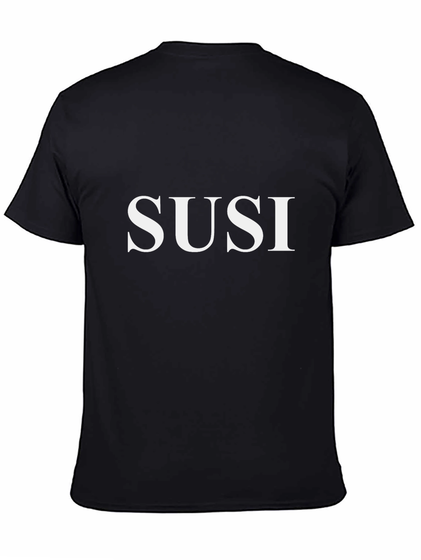 SUSI Tee - Classic Black Cotton T-Shirt