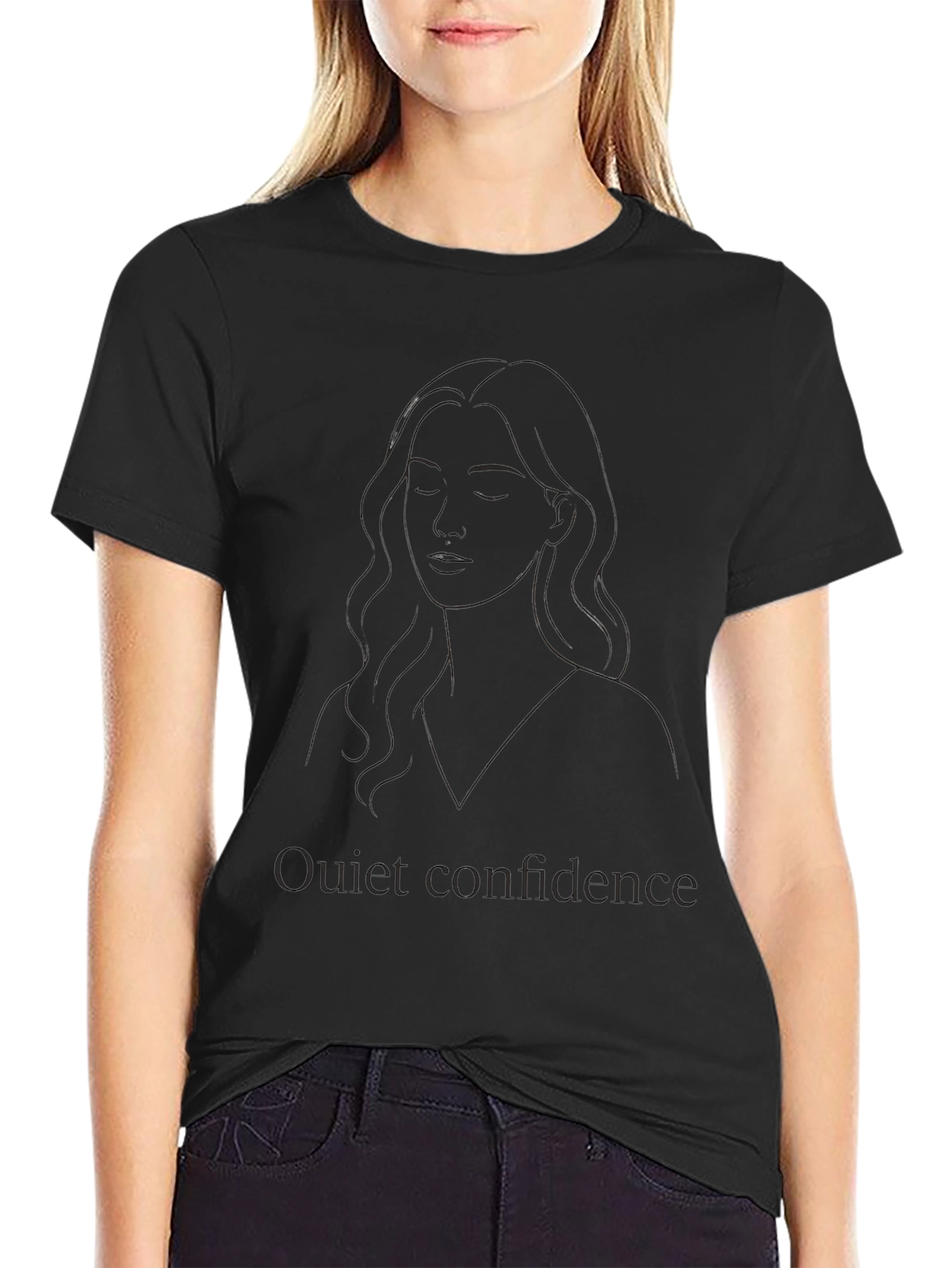 Quiet Confidence Black T-Shirt