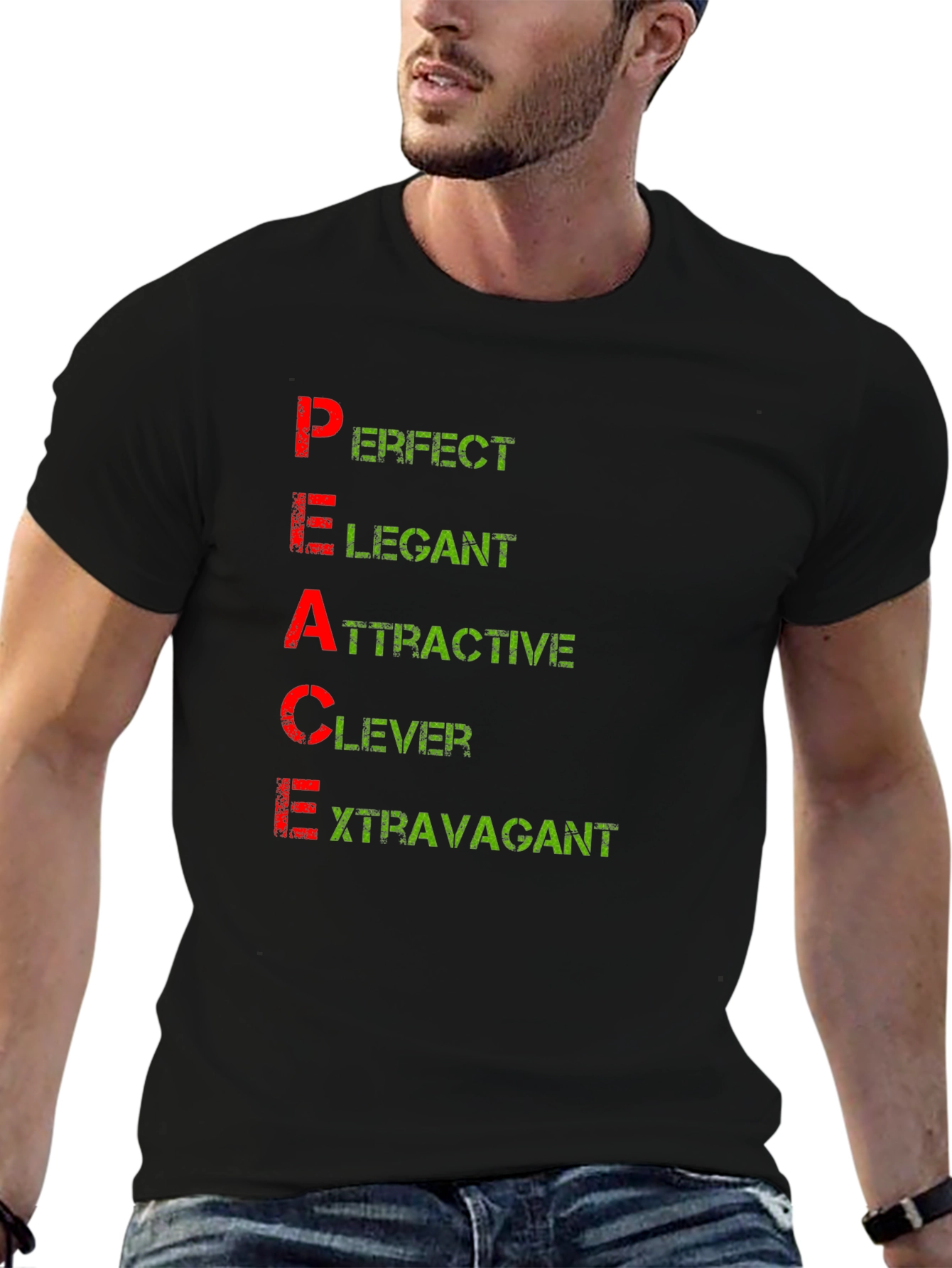 PEACE Definition T-Shirt - Perfect Elegant Attractive Clever Extravagant