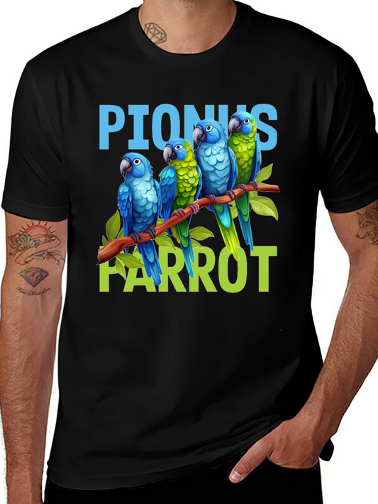 Pionus Parrot Graphic T-Shirt - Bird Lover Apparel