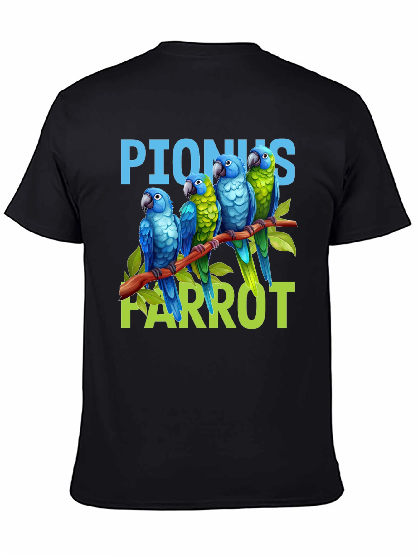 Pionus Parrot Graphic T-Shirt - Bird Lover Apparel