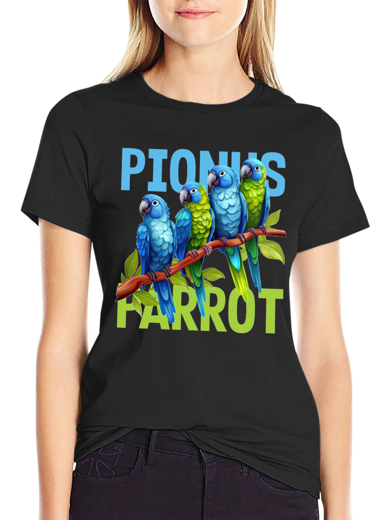 Pionus Parrot Graphic T-Shirt - Bird Lover Apparel